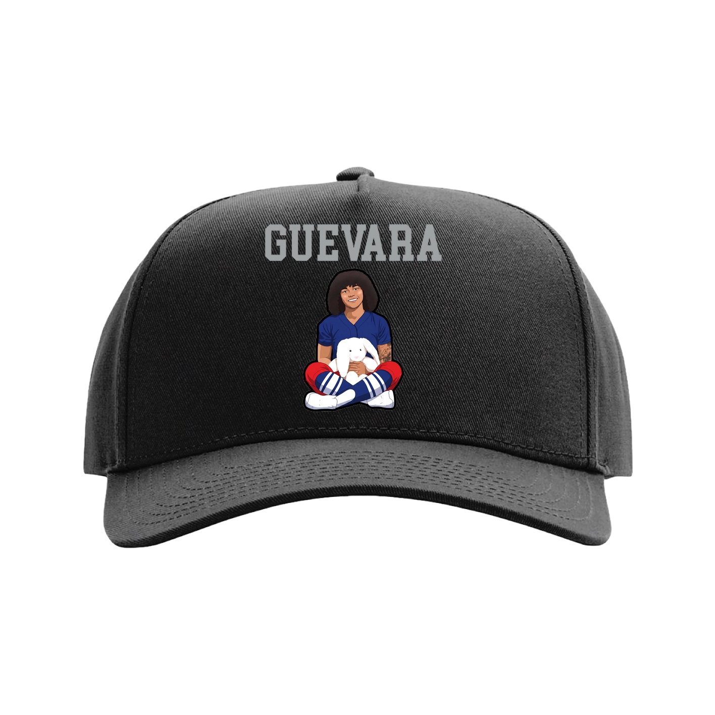 Full Fabric Five-Panel Champ Cap — Shirsey in Black