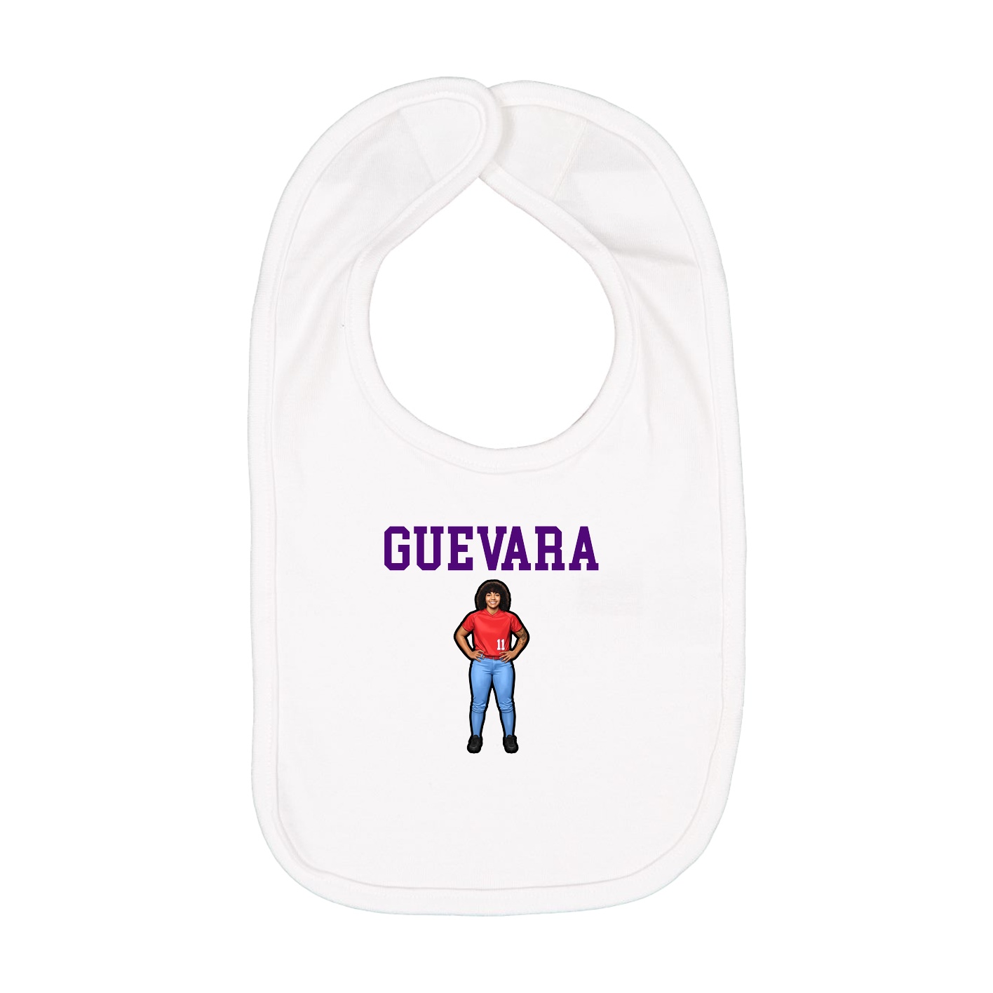 Infant Bib — Shirsey in White