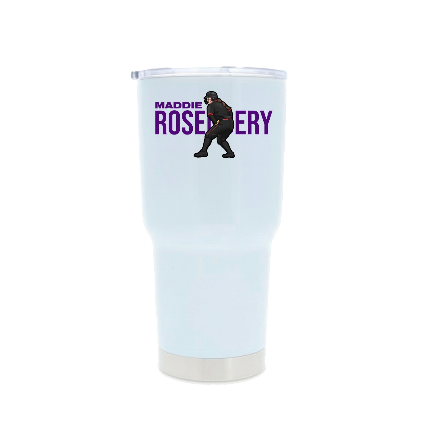 30oz Stainless Steel Tumbler — Player Name in White
