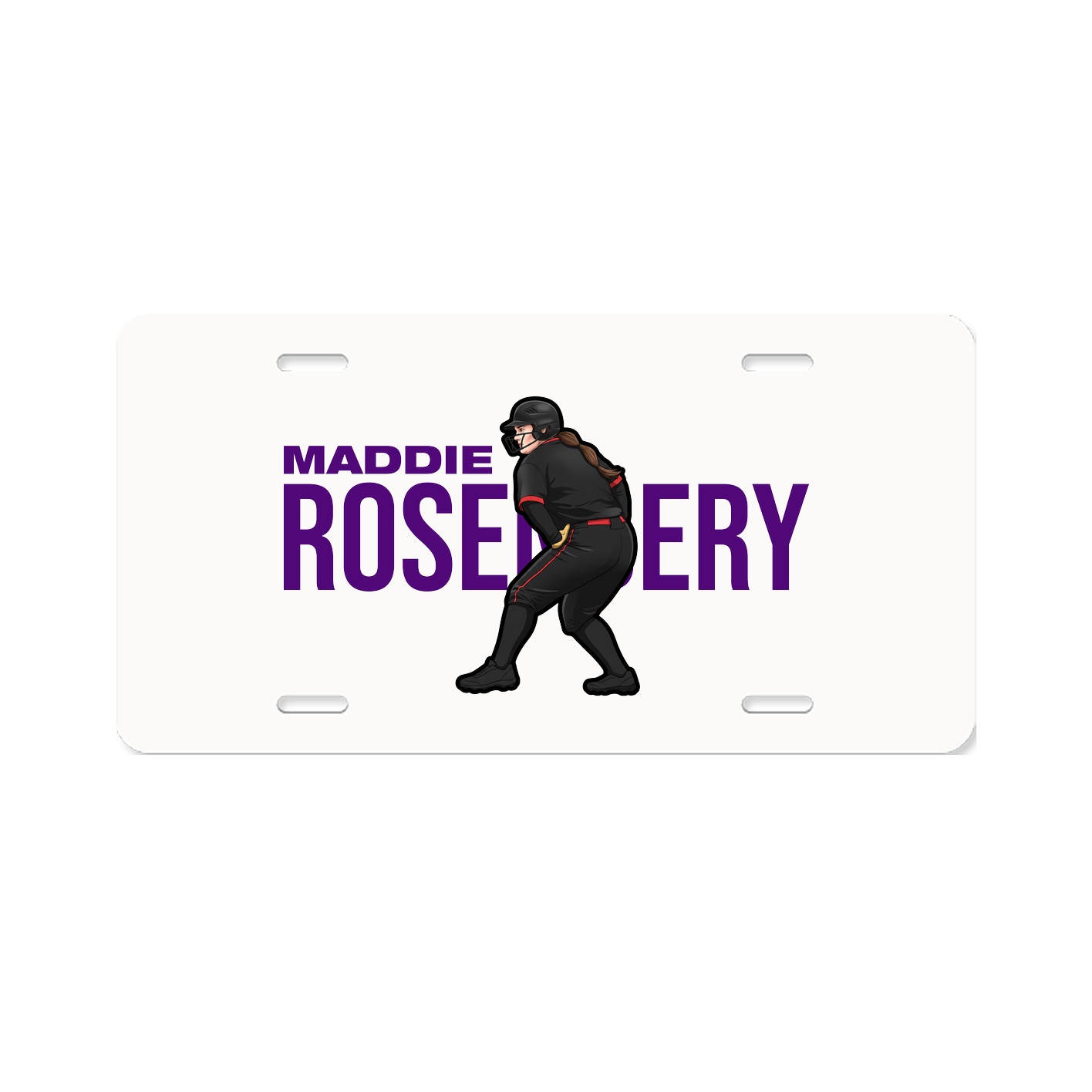 License Plate — Player Name in Classic