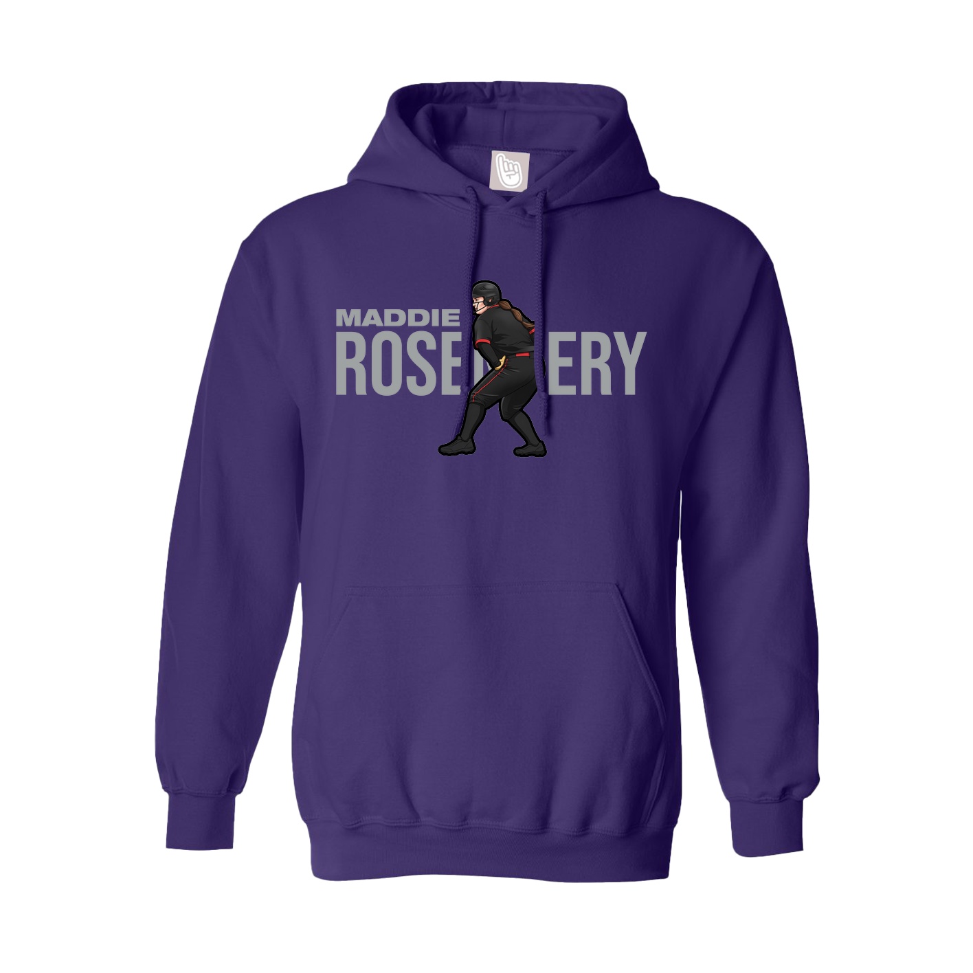 Hoodie — Player Name in Purple