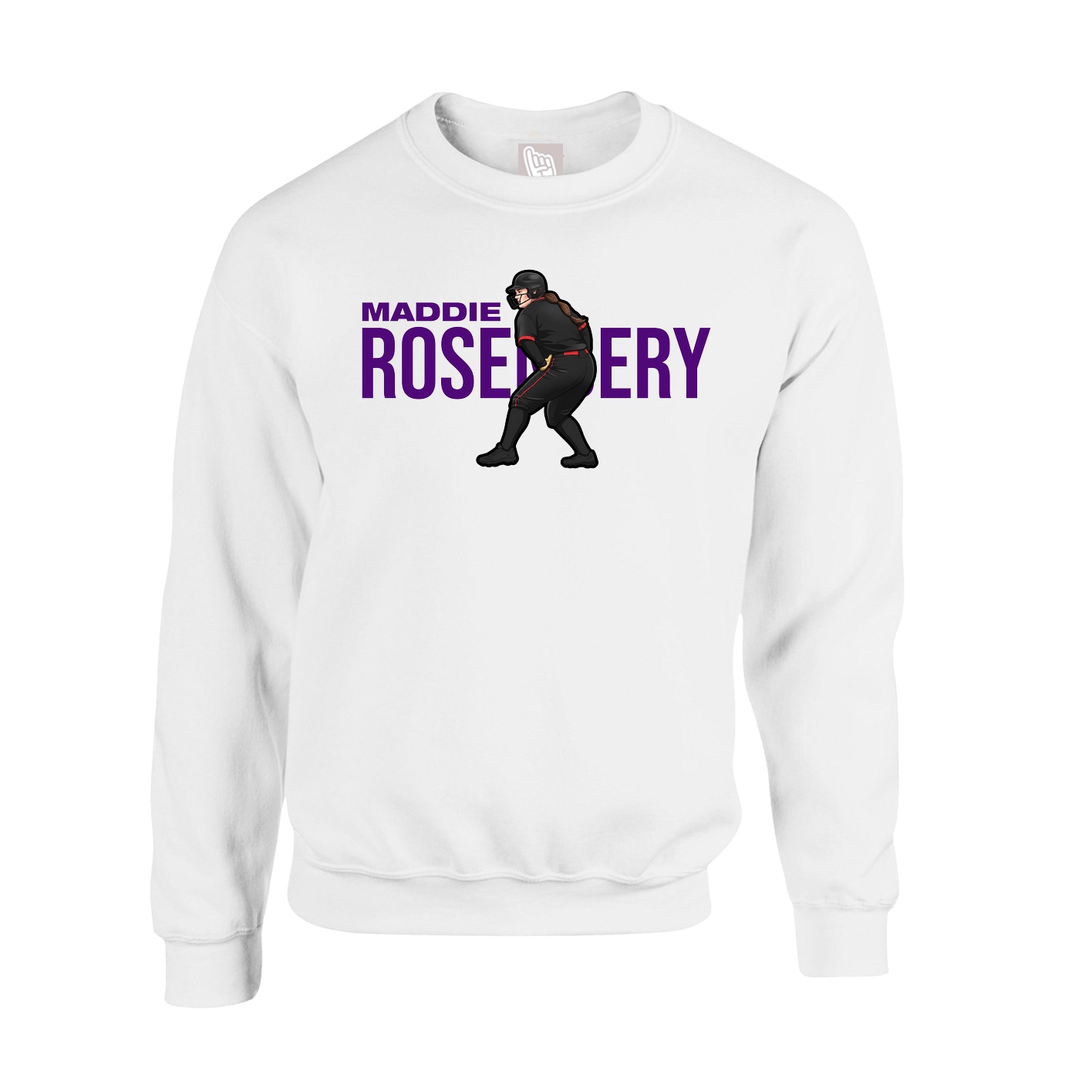 Fleece Crew — Player Name in White