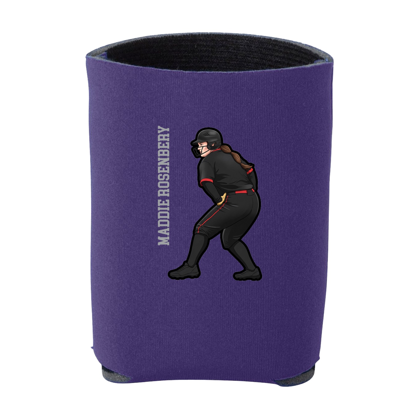 Can Holder — Name Vertical in Purple