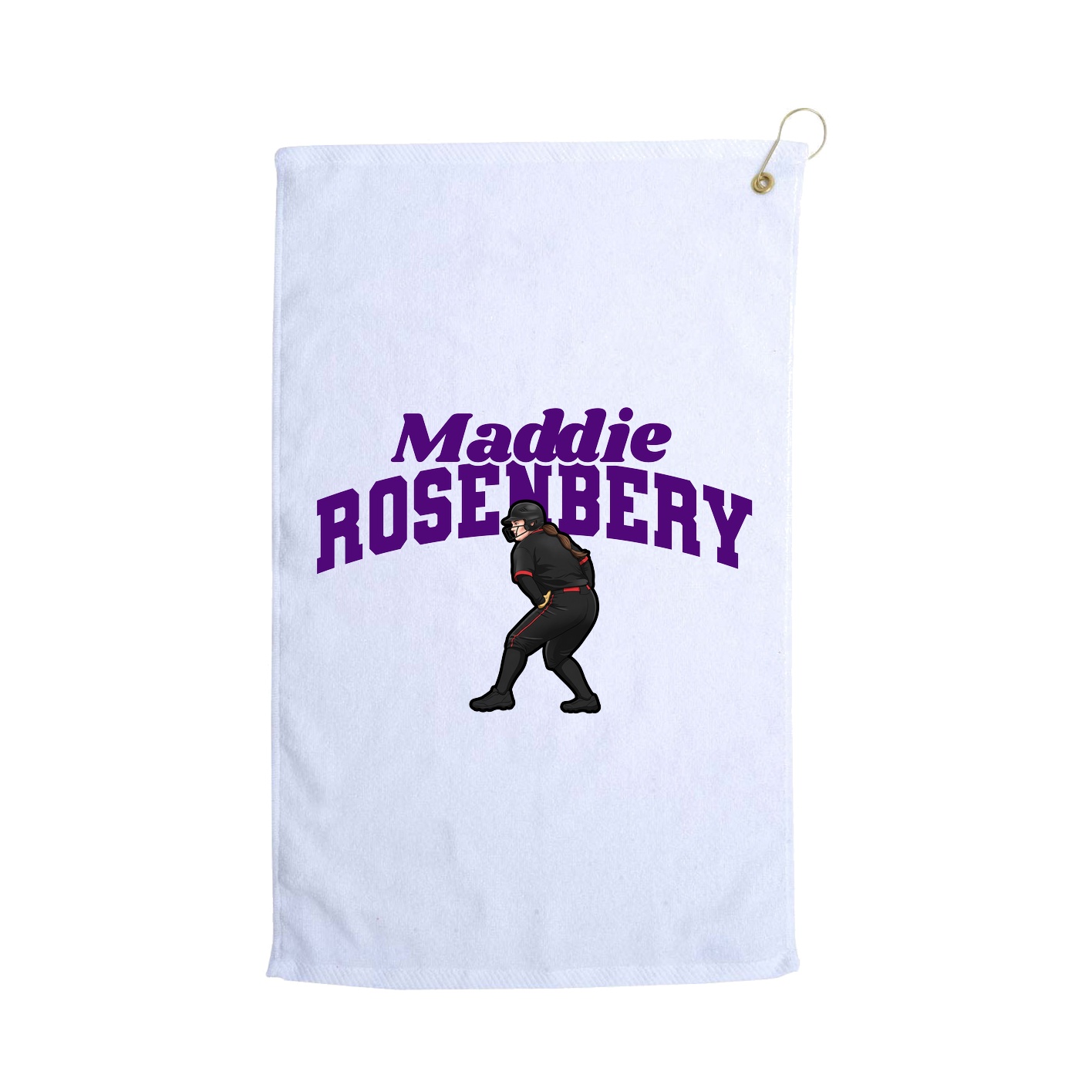 Golf Towel — Signature Arch in White