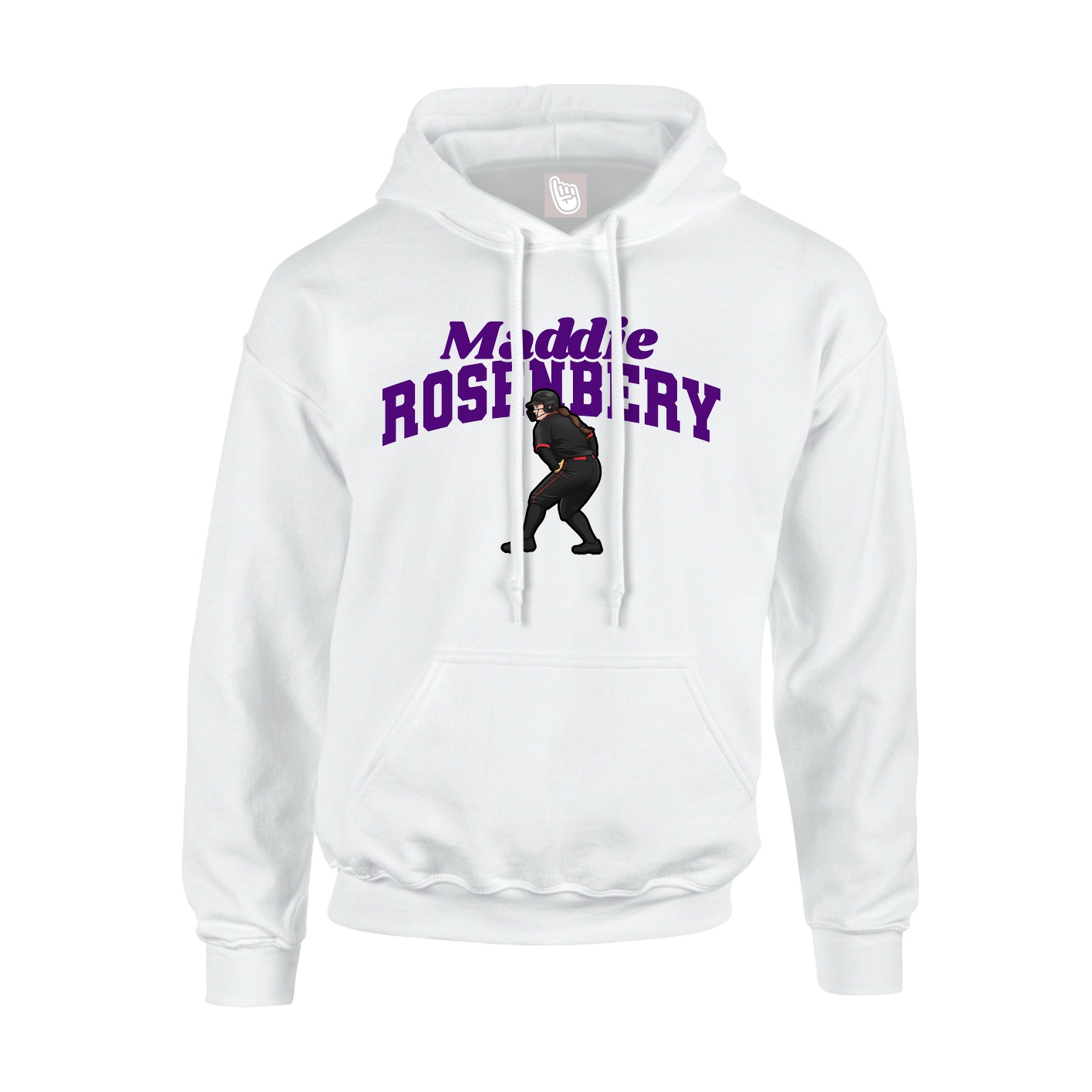 Hoodie — Signature Arch in White