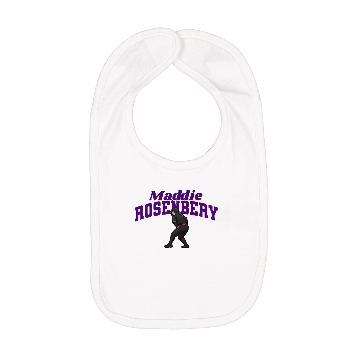 Infant Bib — Signature Arch in White