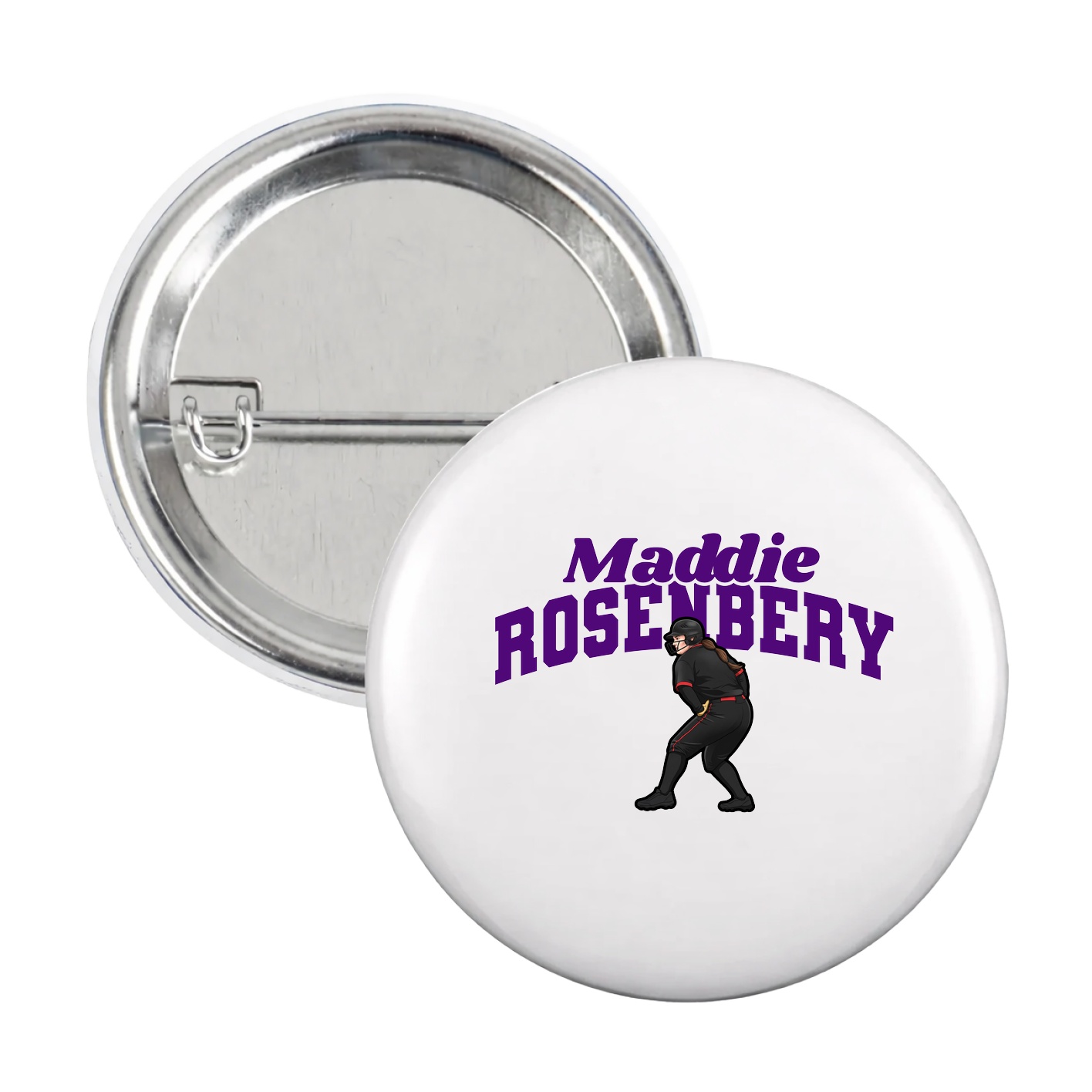 Game Day Button — Signature Arch in White