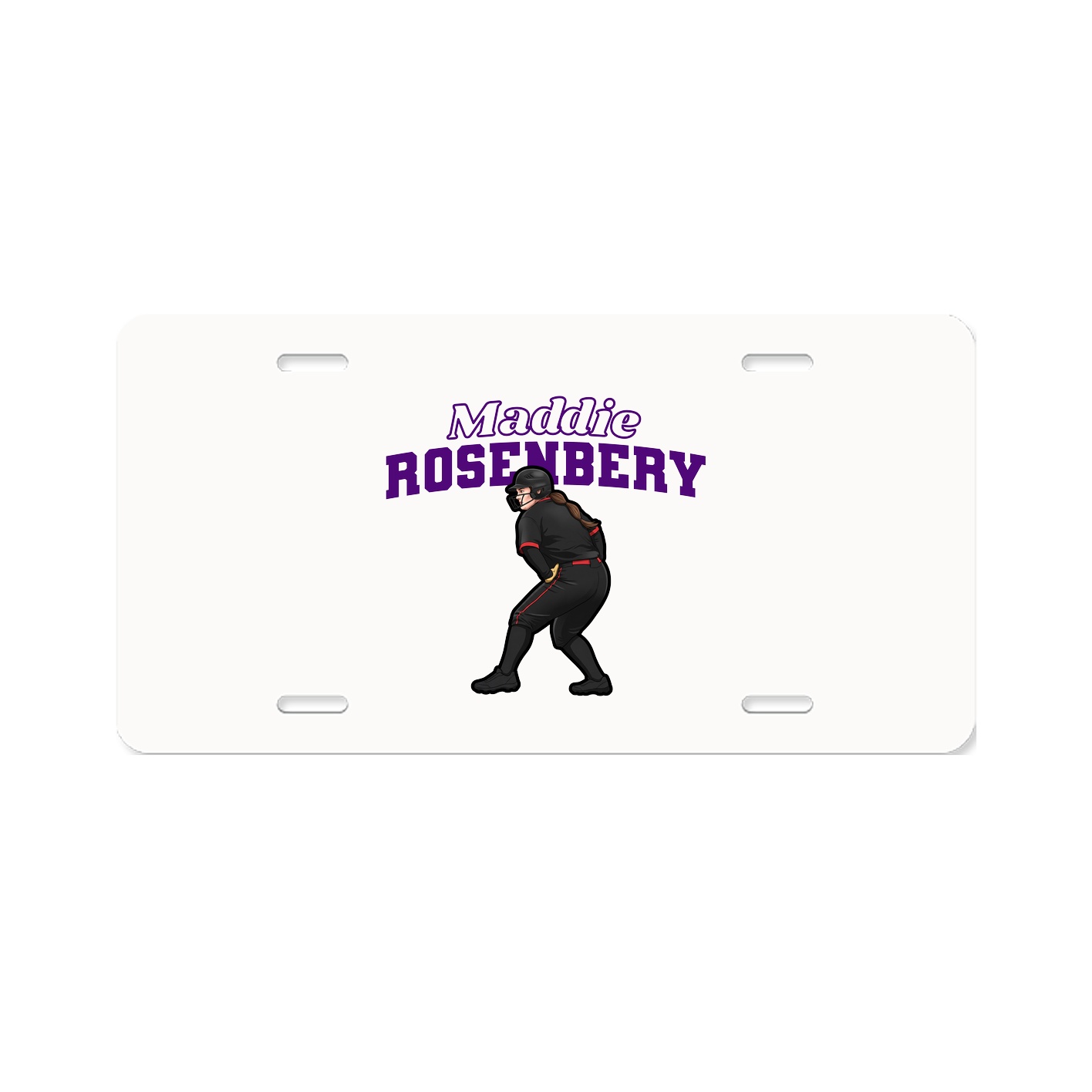 License Plate — Name Arch in Classic