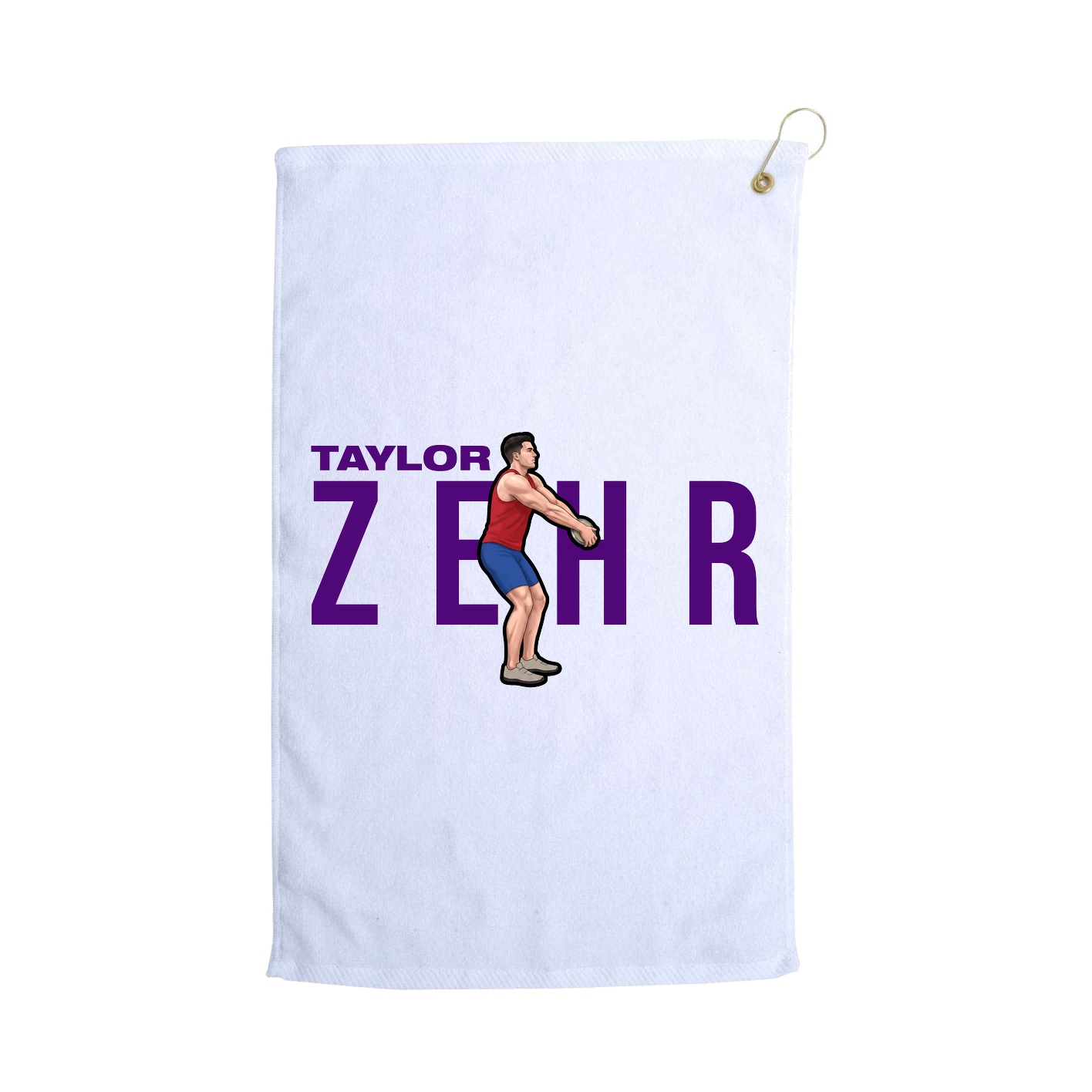 Golf Towel — Player Name in White