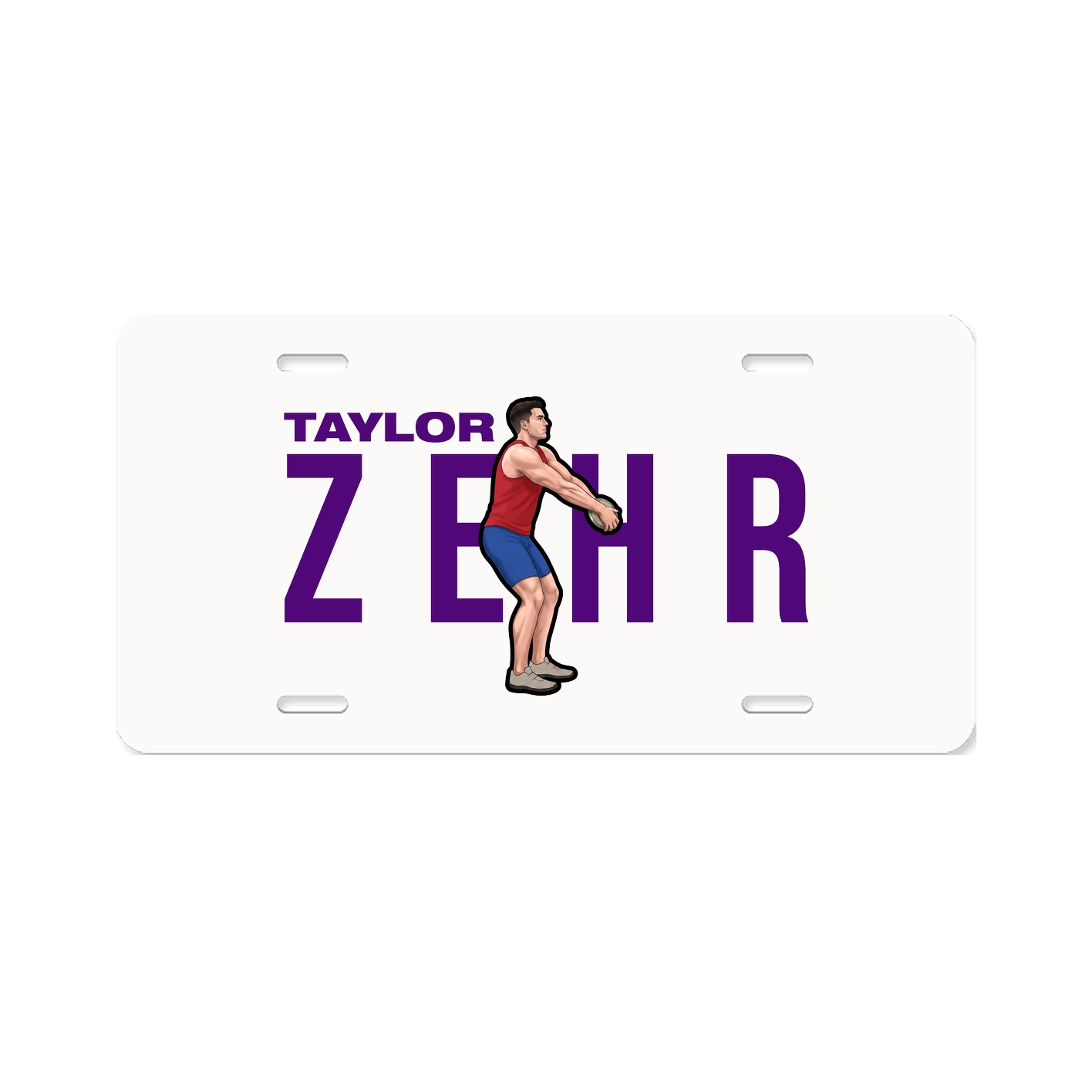 License Plate — Player Name in Classic