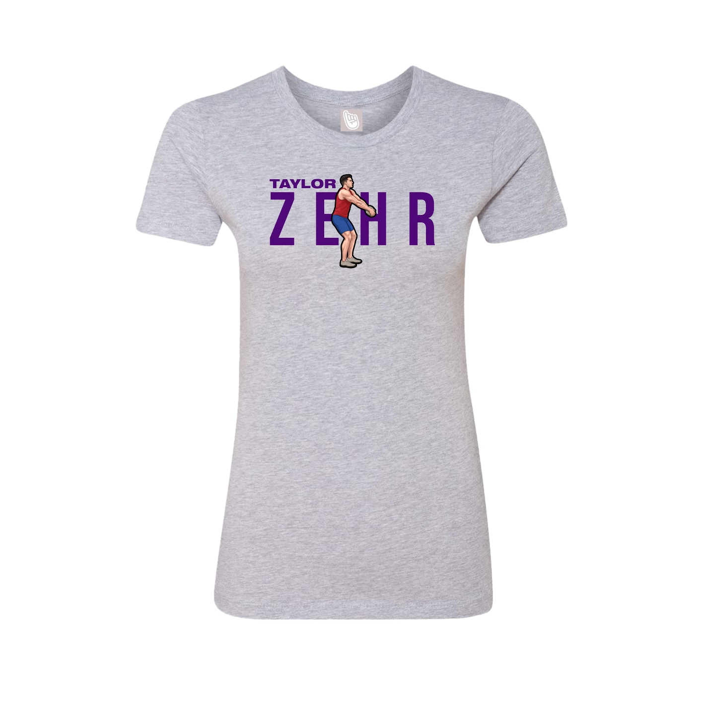 Womens Tee — Player Name in Grey