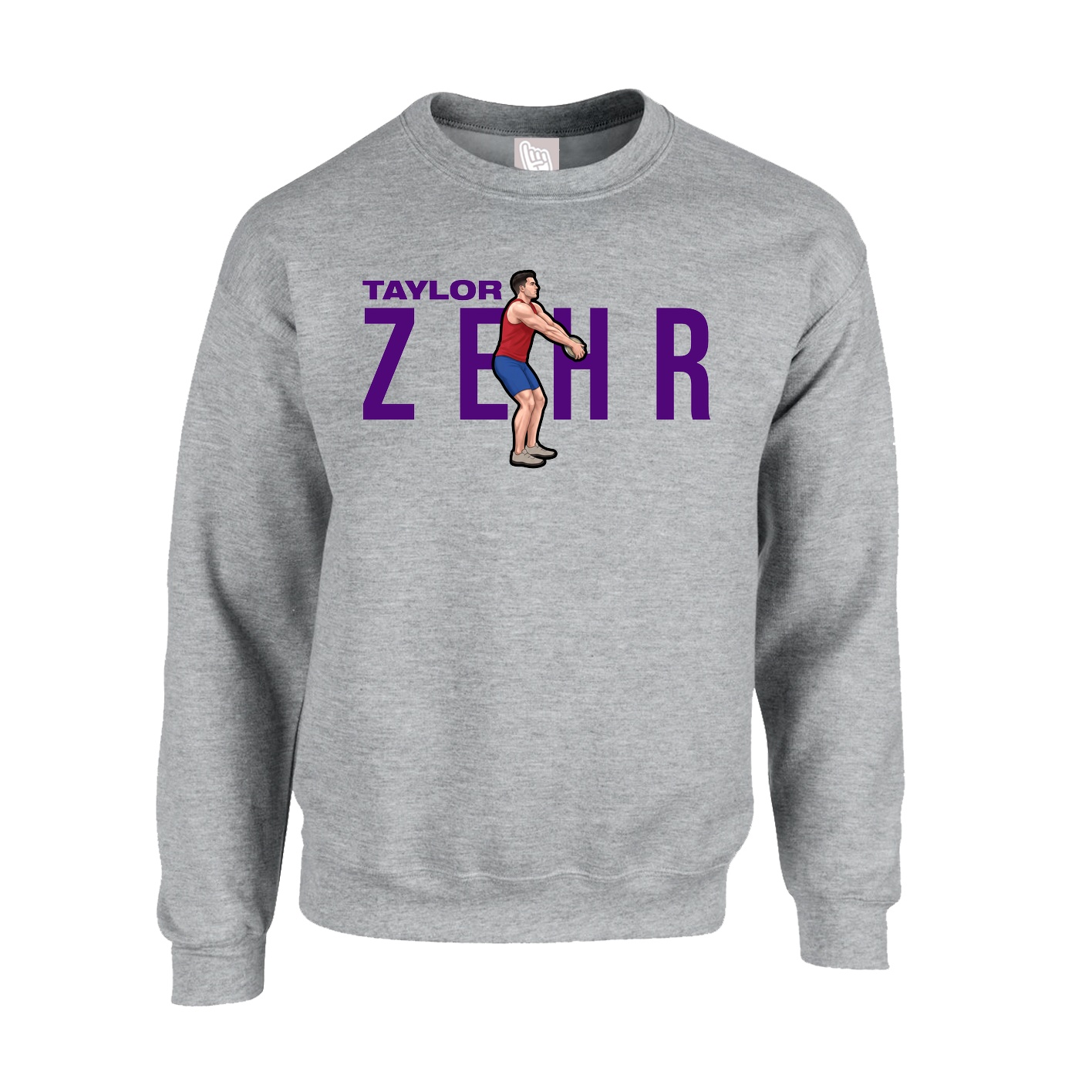 Fleece Crew — Player Name in Grey