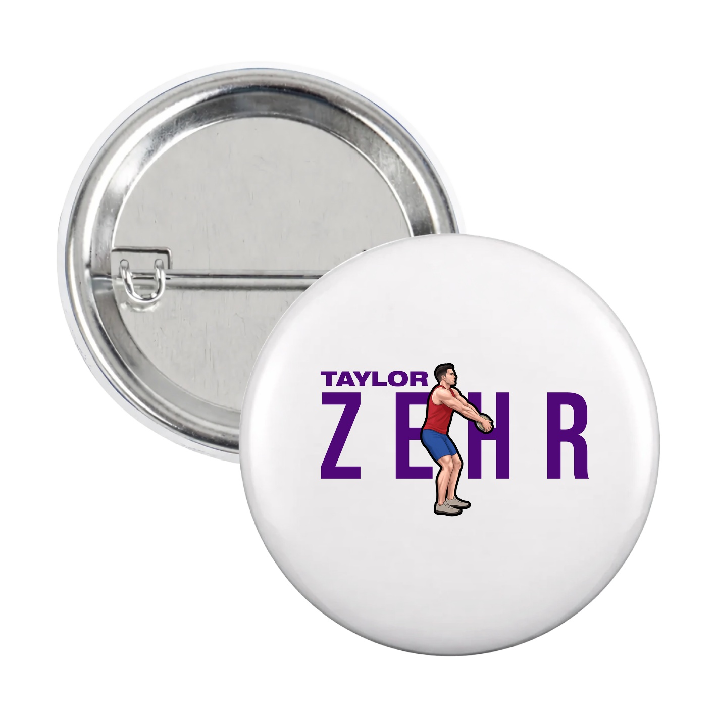 Game Day Button — Player Name in White