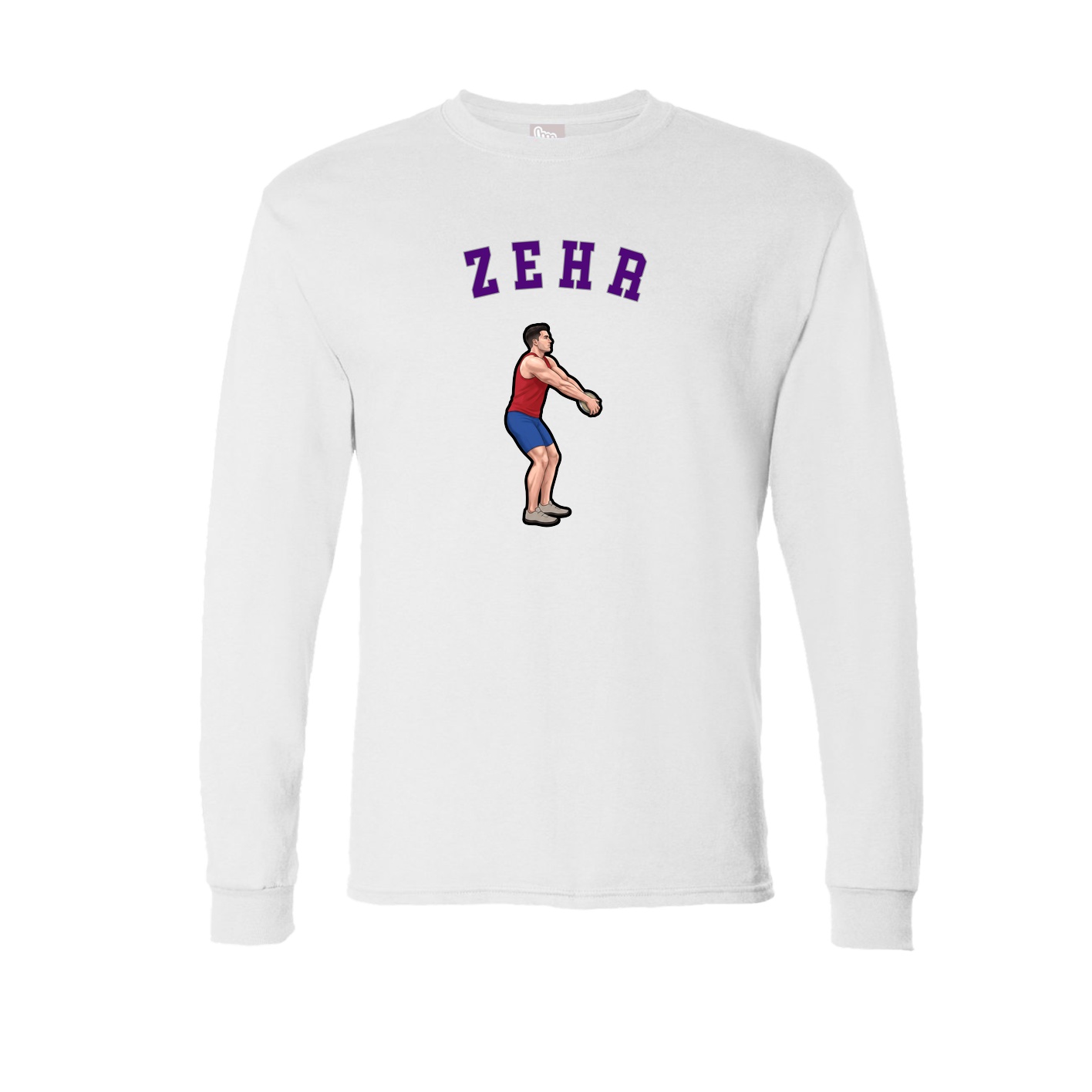 Long Sleeve Tee — Shirsey Arch in White