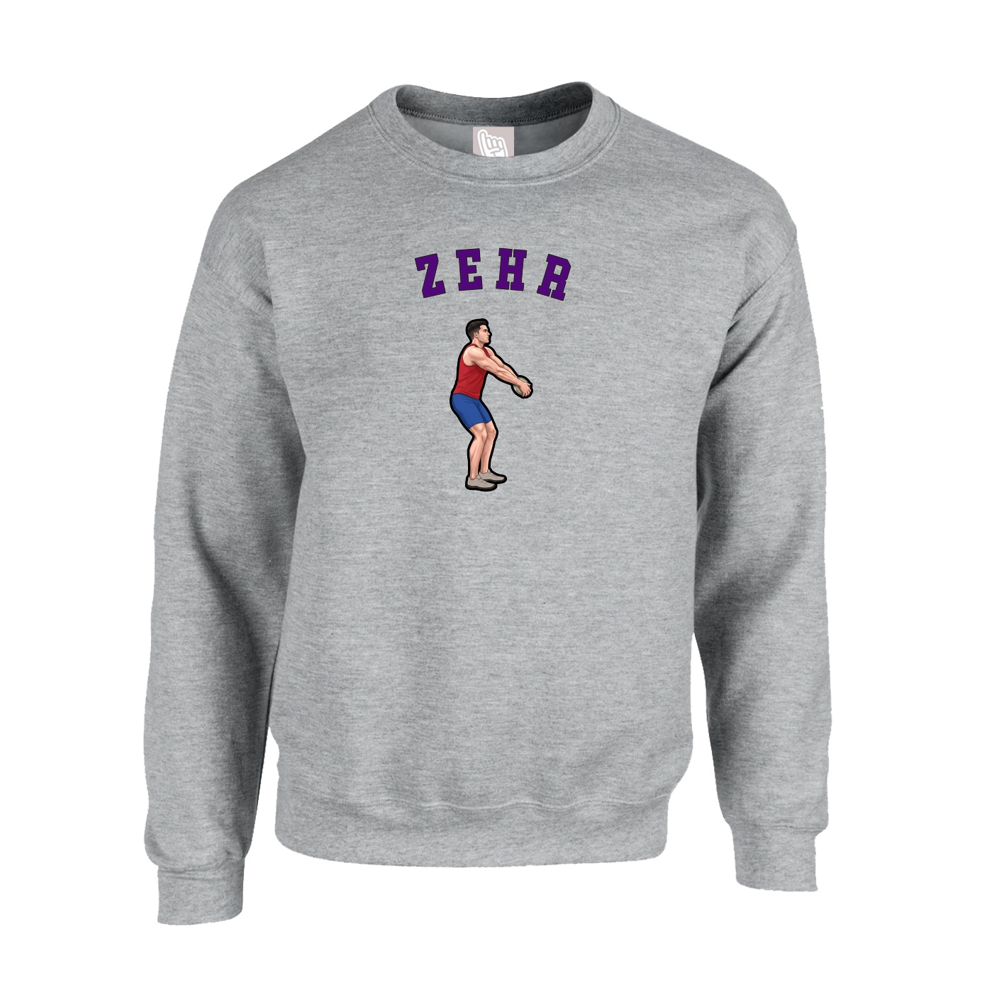 Fleece Crew — Shirsey Arch in Grey