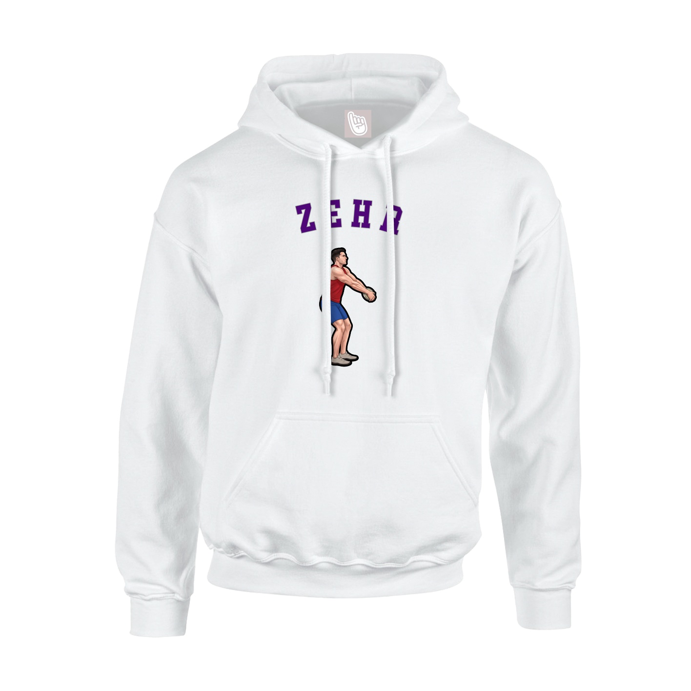 Youth Hoodie — Shirsey Arch in White