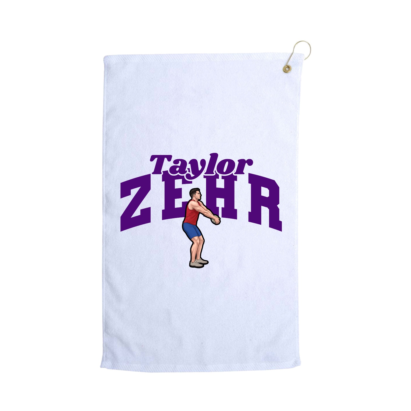 Golf Towel — Signature Arch in White