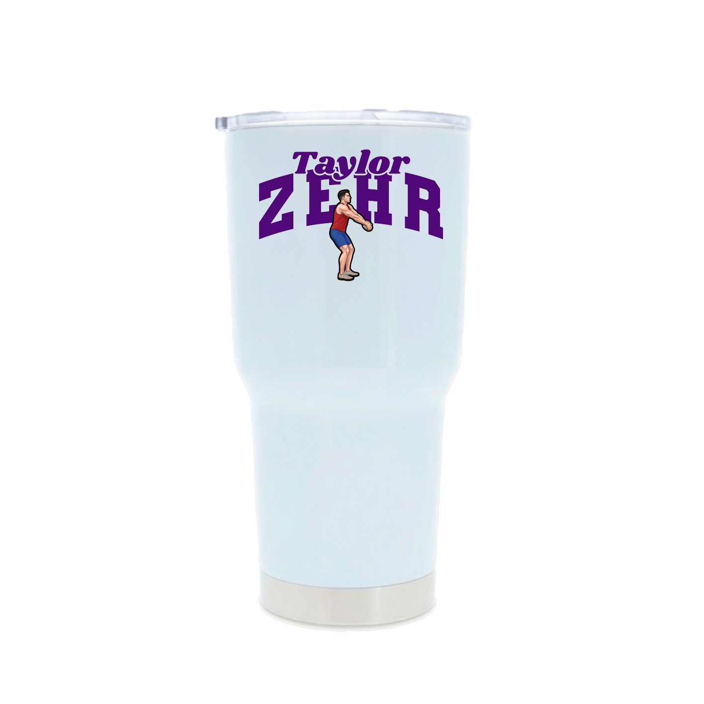 30oz Stainless Steel Tumbler — Signature Arch in White