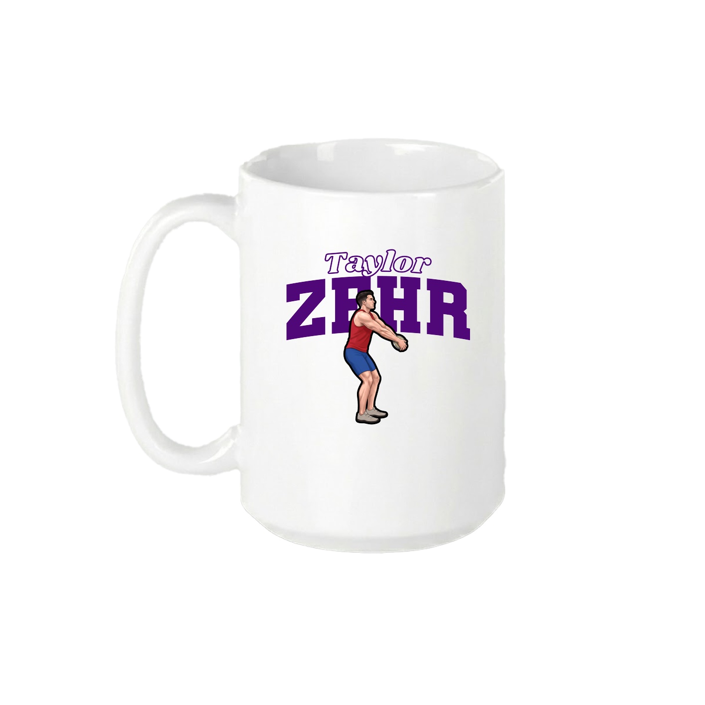 15oz Coffee Mug — Name Arch in White