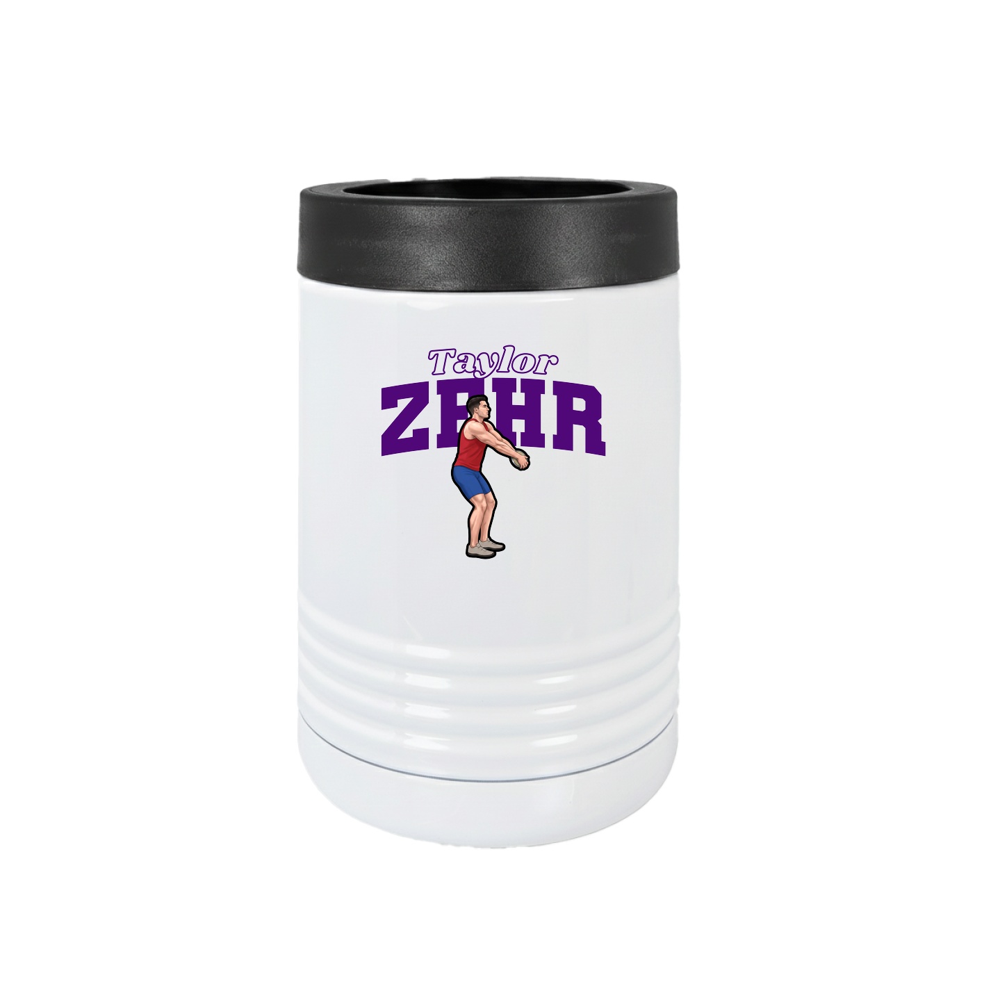 Beverage Holder — Name Arch in White