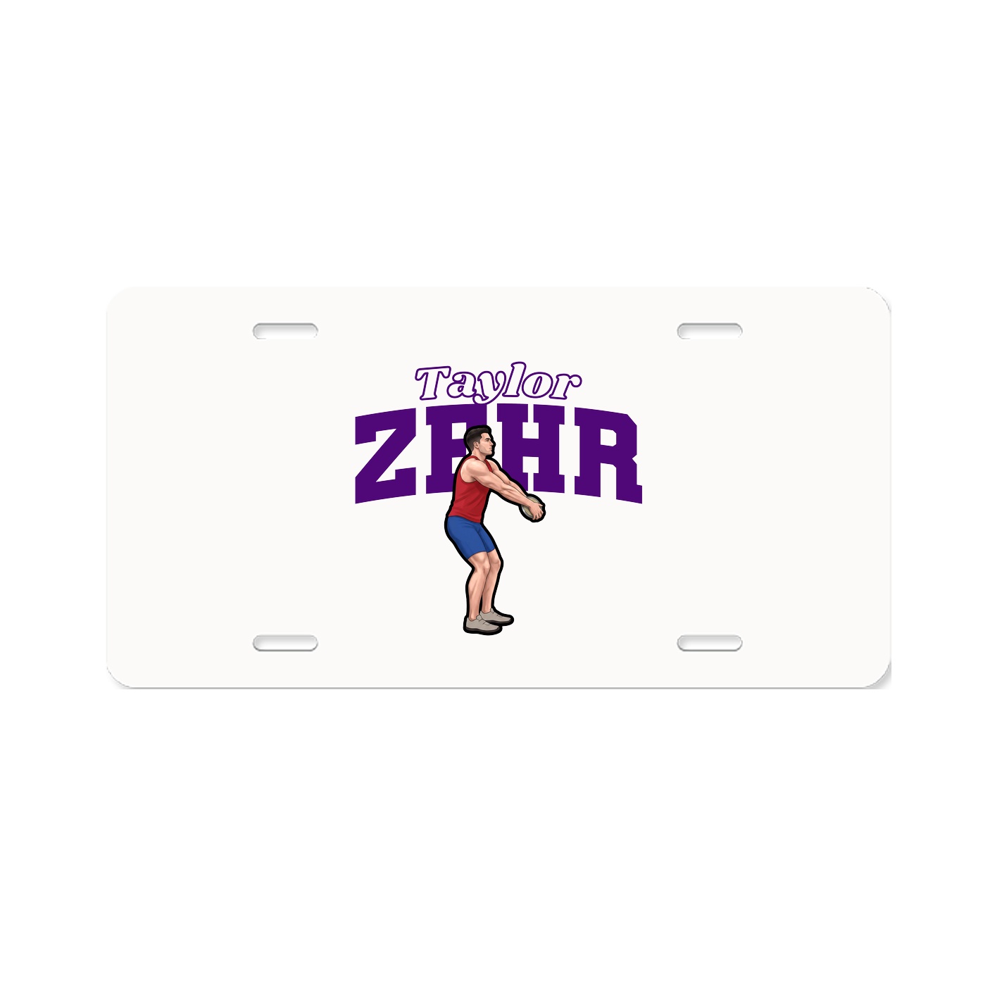 License Plate — Name Arch in Classic