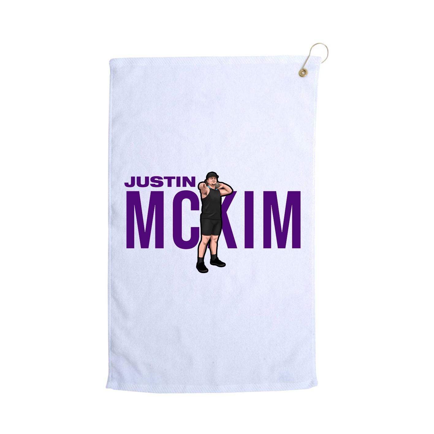 Golf Towel — Player Name in White