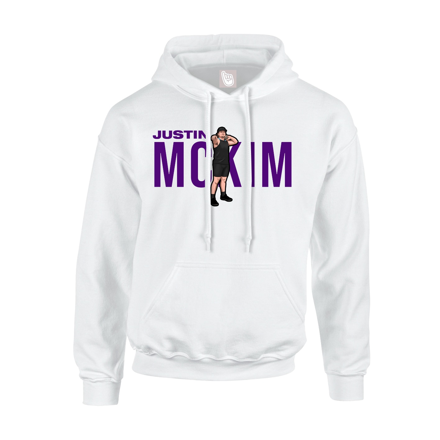 Youth Hoodie — Player Name in White