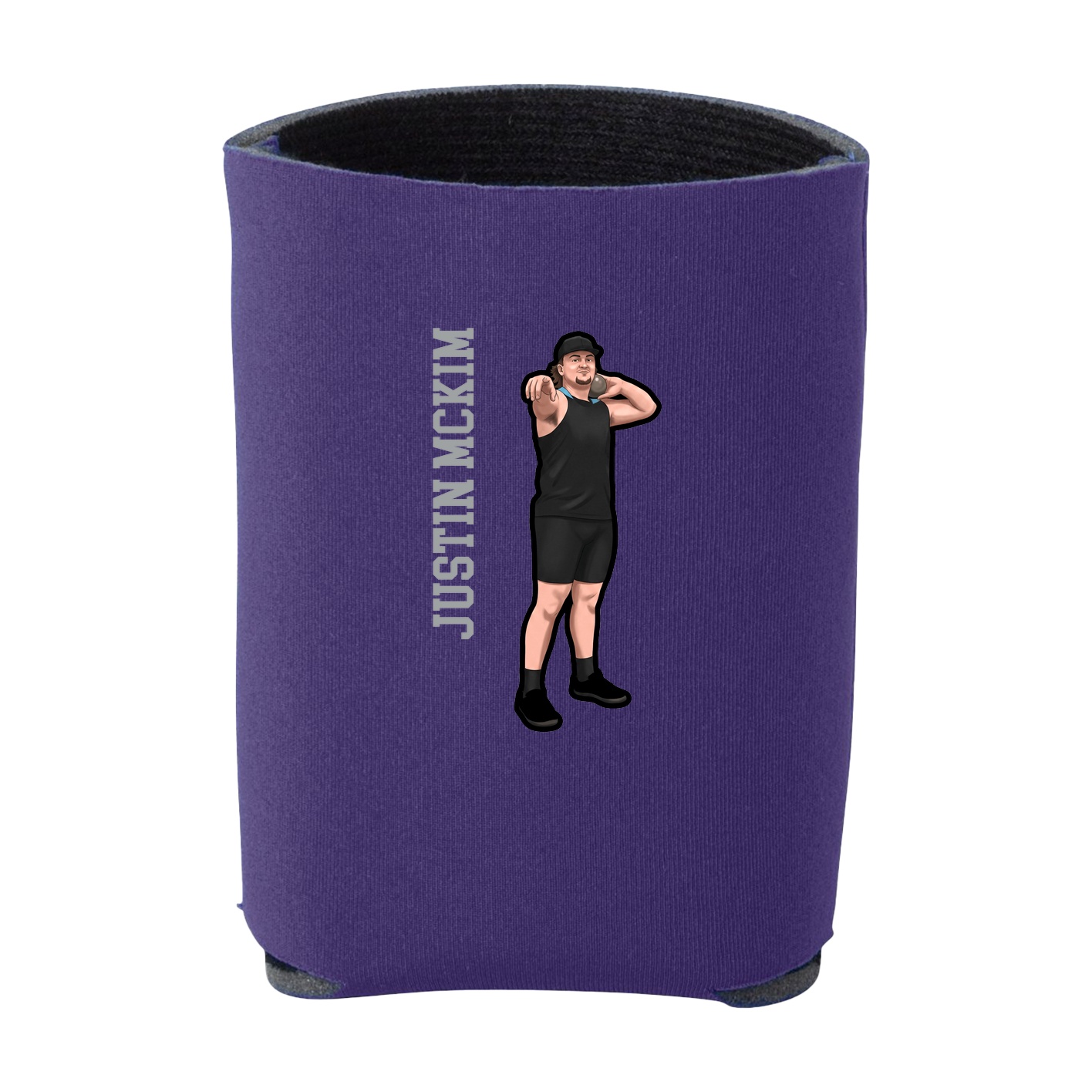 Can Holder — Name Vertical in Purple