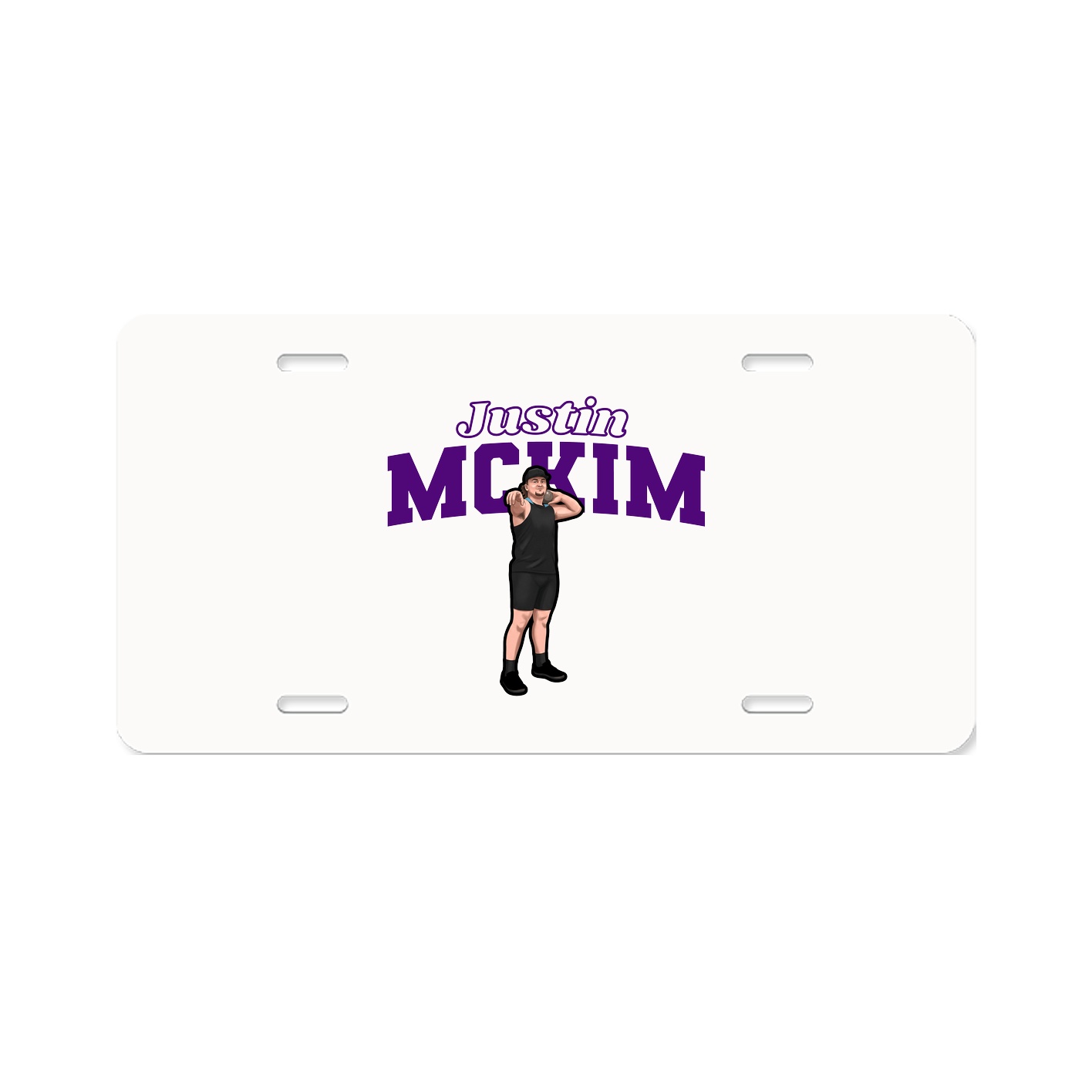 License Plate — Name Arch in Classic