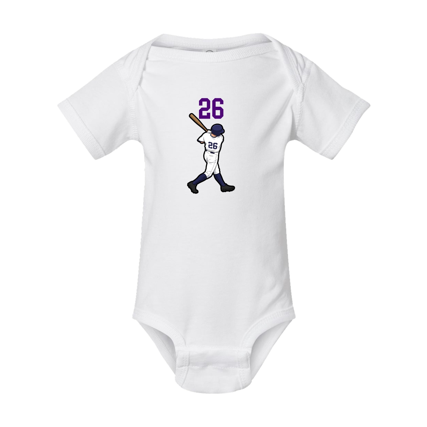 Baby Onesie — Number Top in White