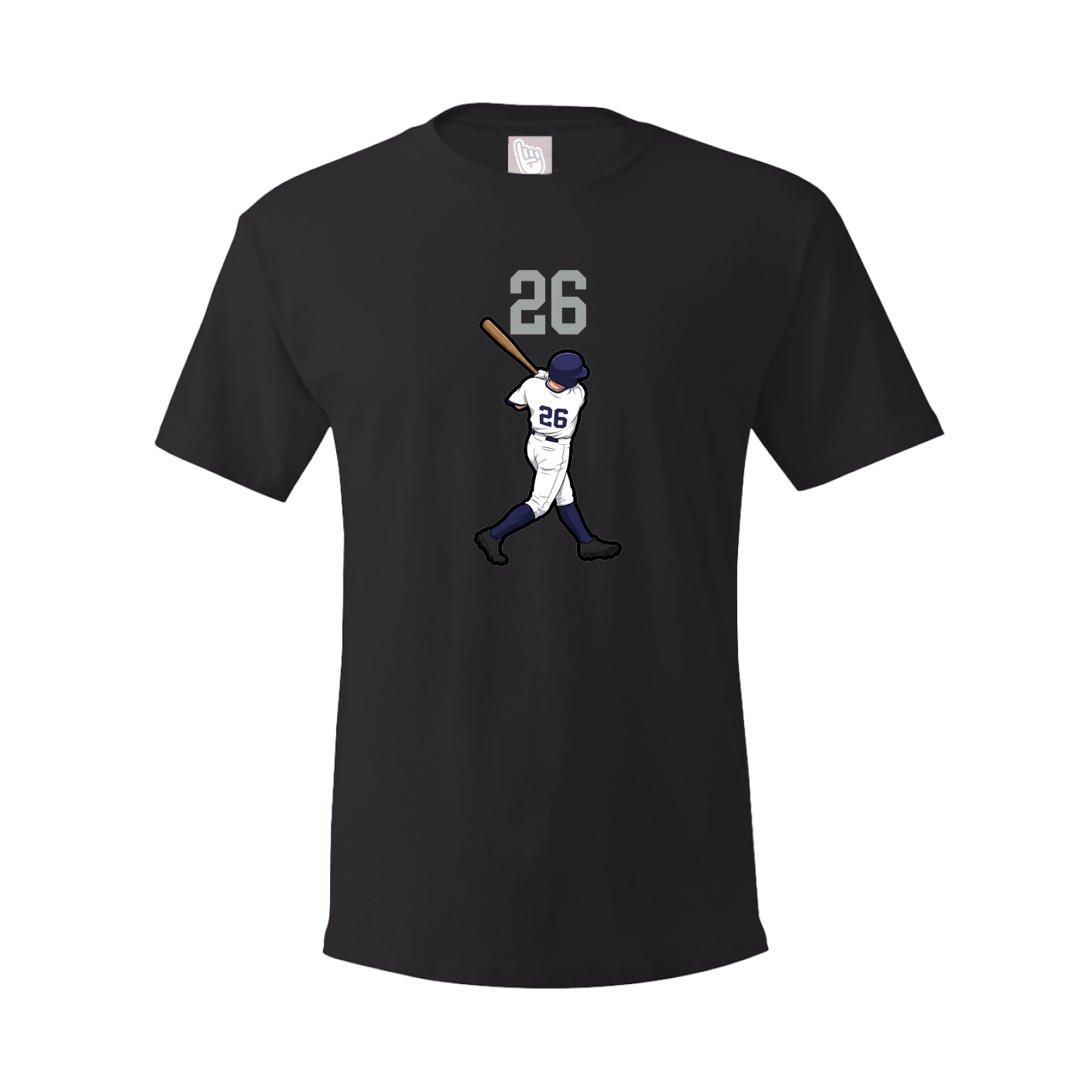 Youth Tee — Number Top in Black