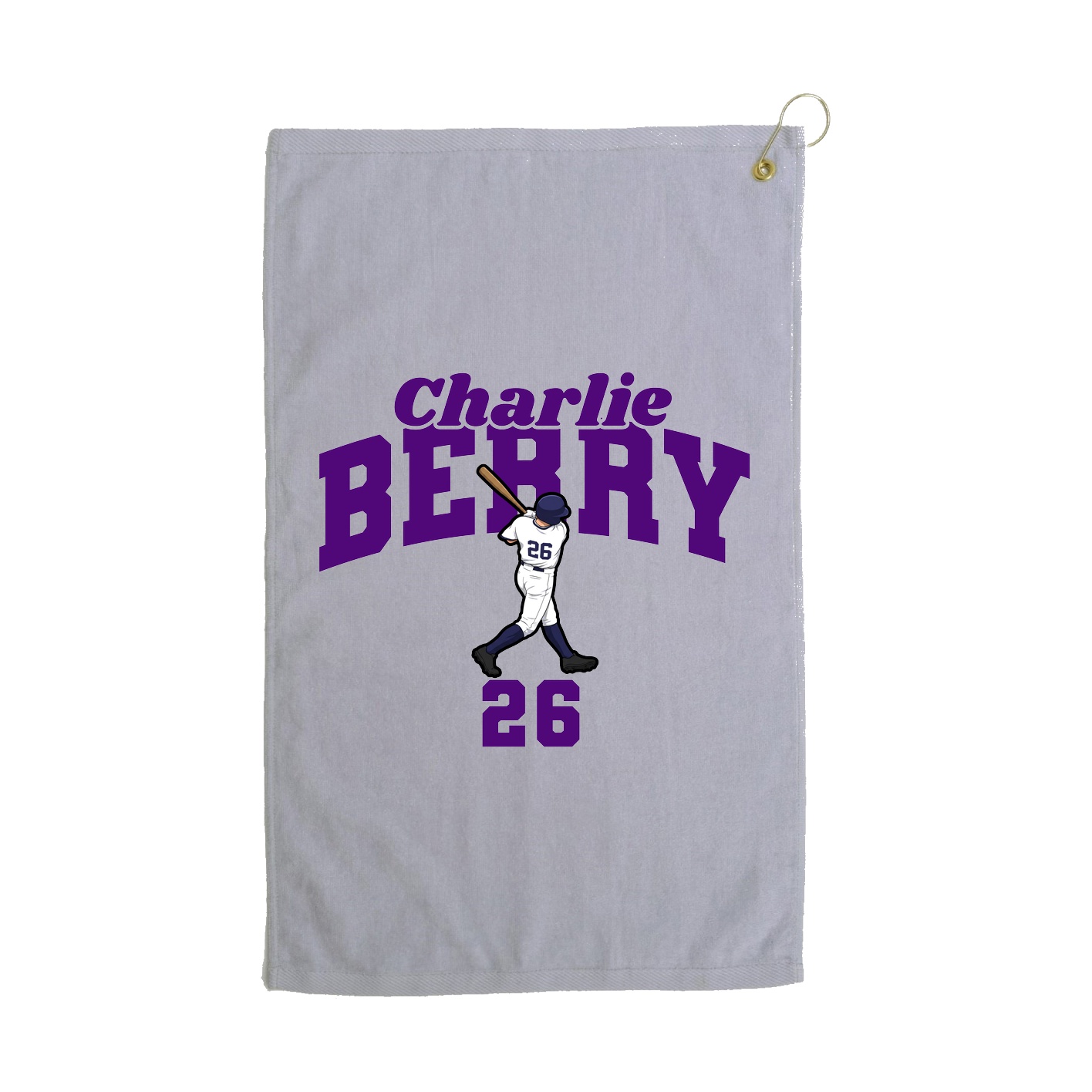 Golf Towel — Signature Arch in Grey
