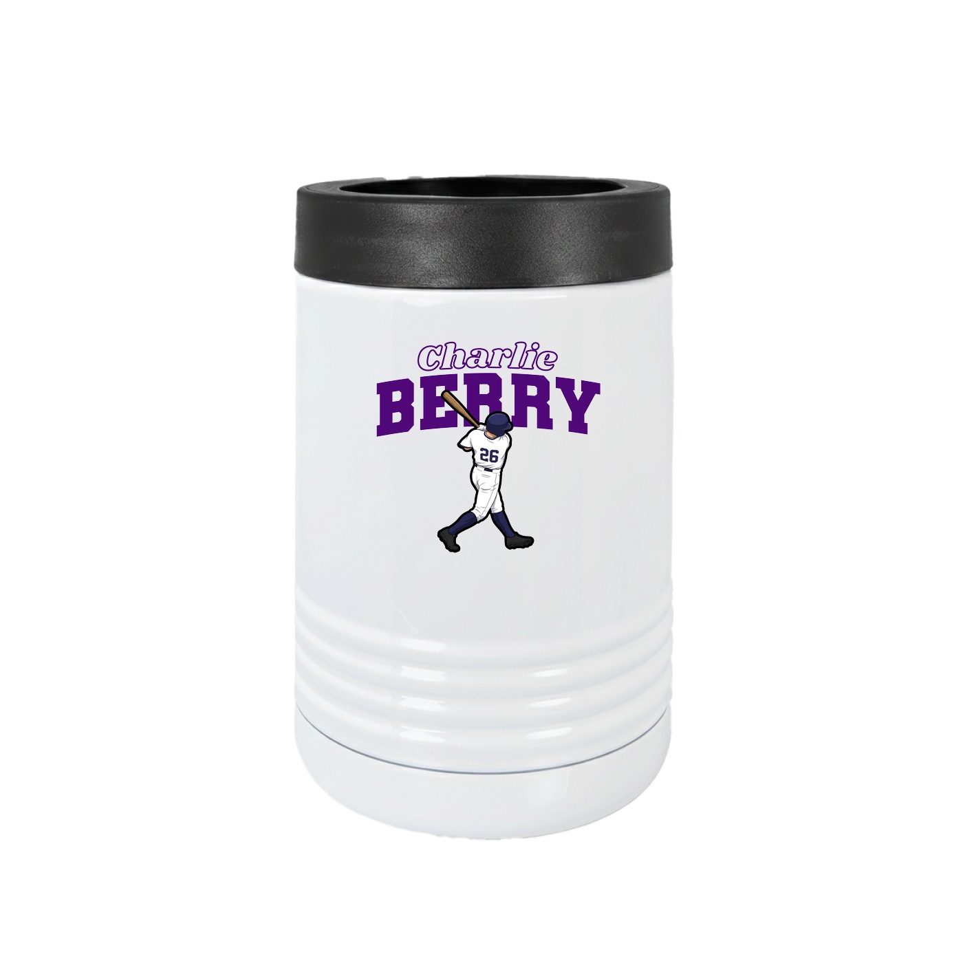 Beverage Holder — Name Arch in White