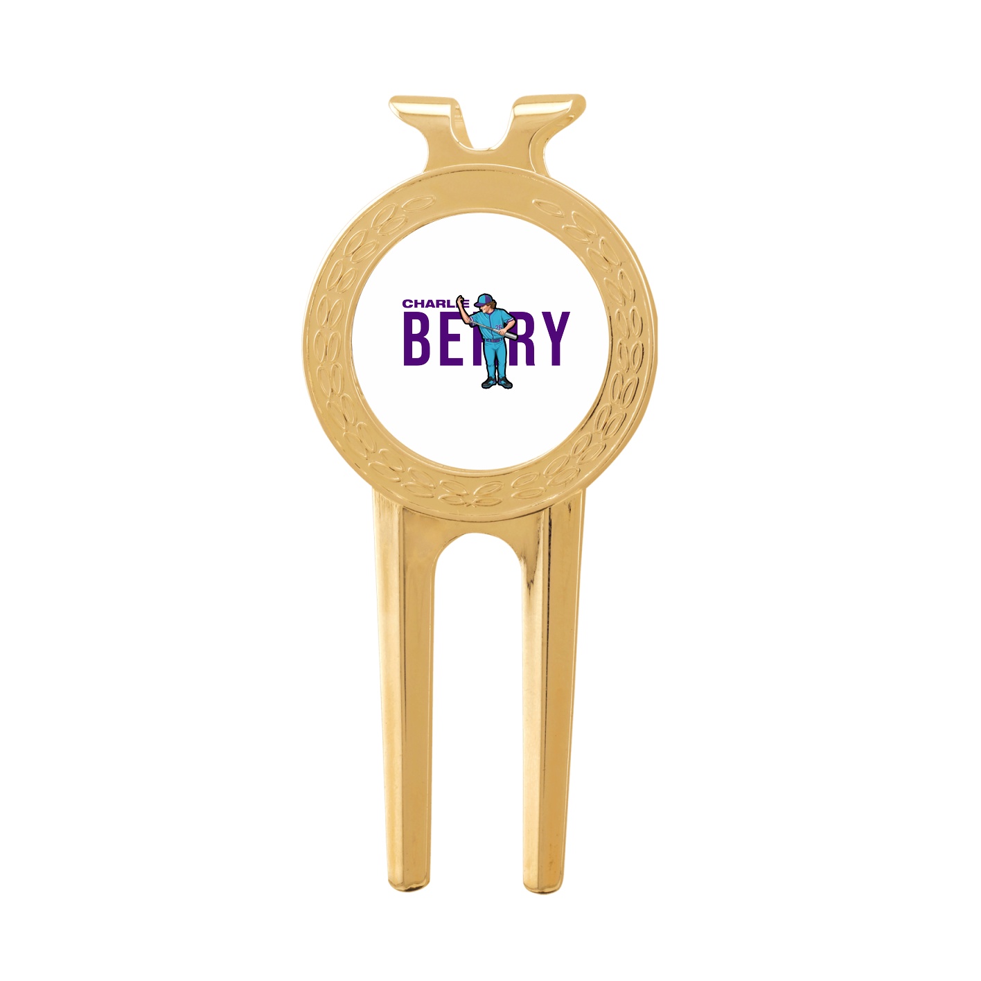 Divot Tool with Ball Marker — Player Name in Classic