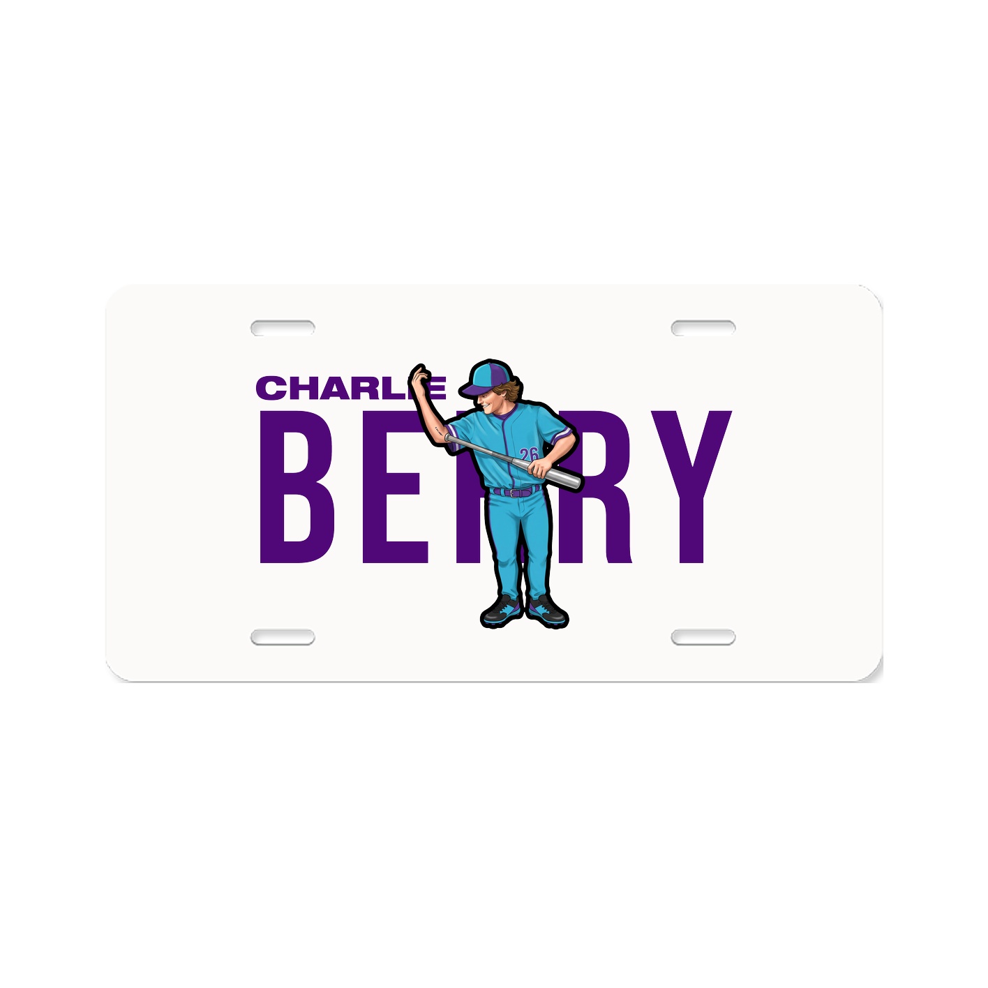 License Plate — Player Name in Classic