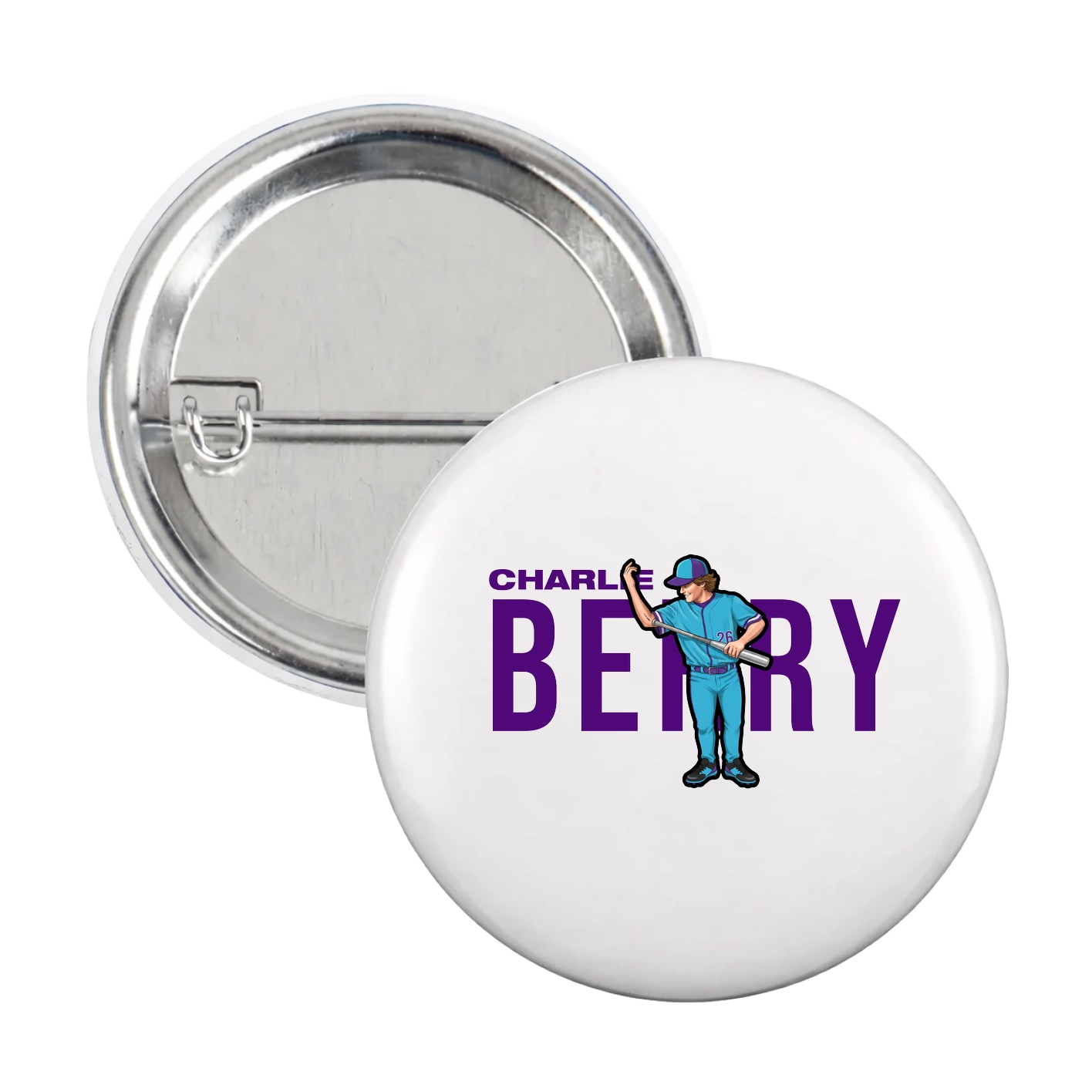 Game Day Button — Player Name in White