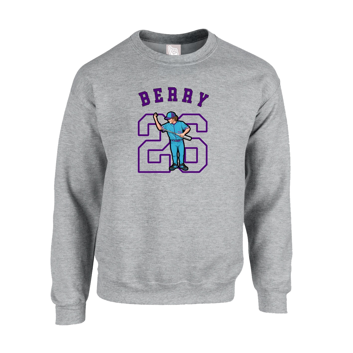 Fleece Crew — Shirsey Arch in Grey