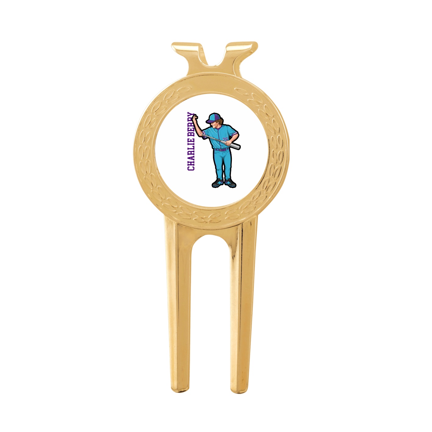 Divot Tool with Ball Marker — Name Vertical in Classic