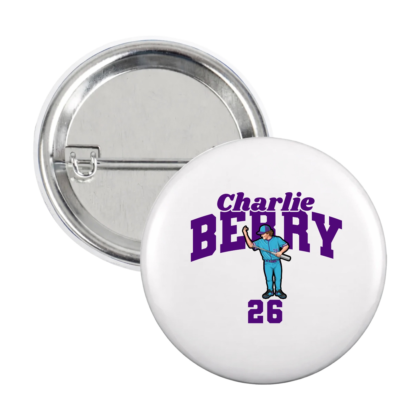 Game Day Button — Signature Arch in White