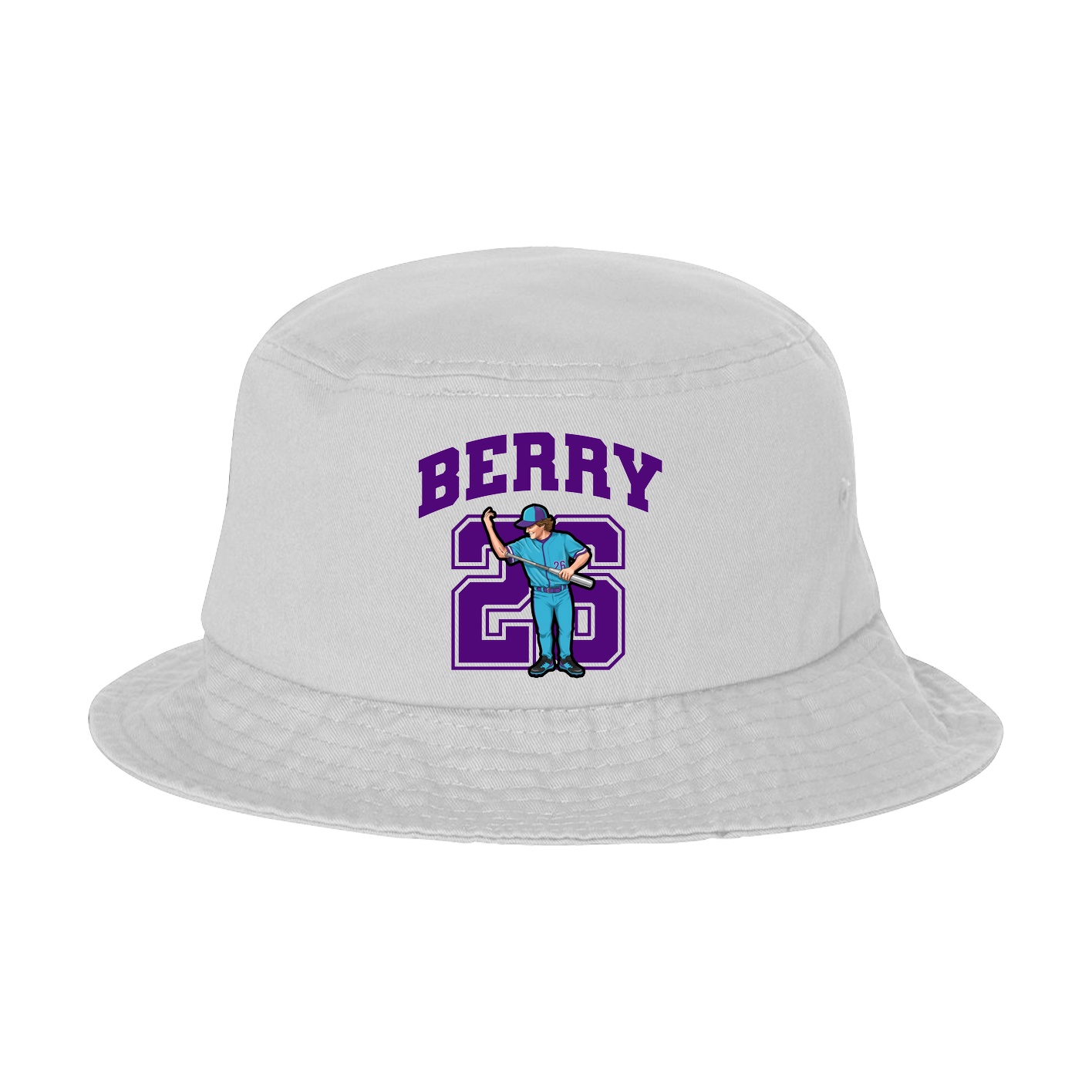 Bucket Cap — Number in White