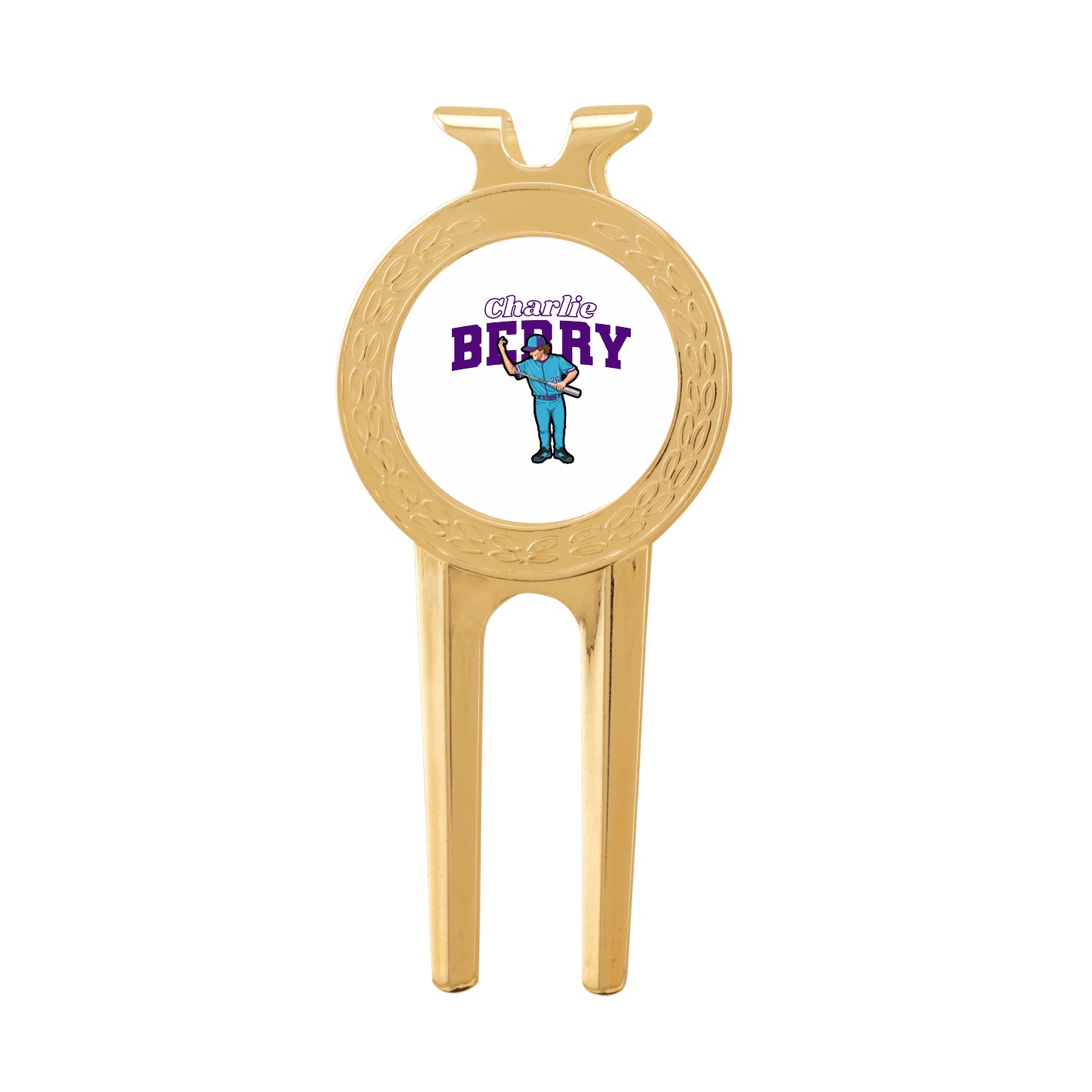 Divot Tool with Ball Marker — Name Arch in Classic