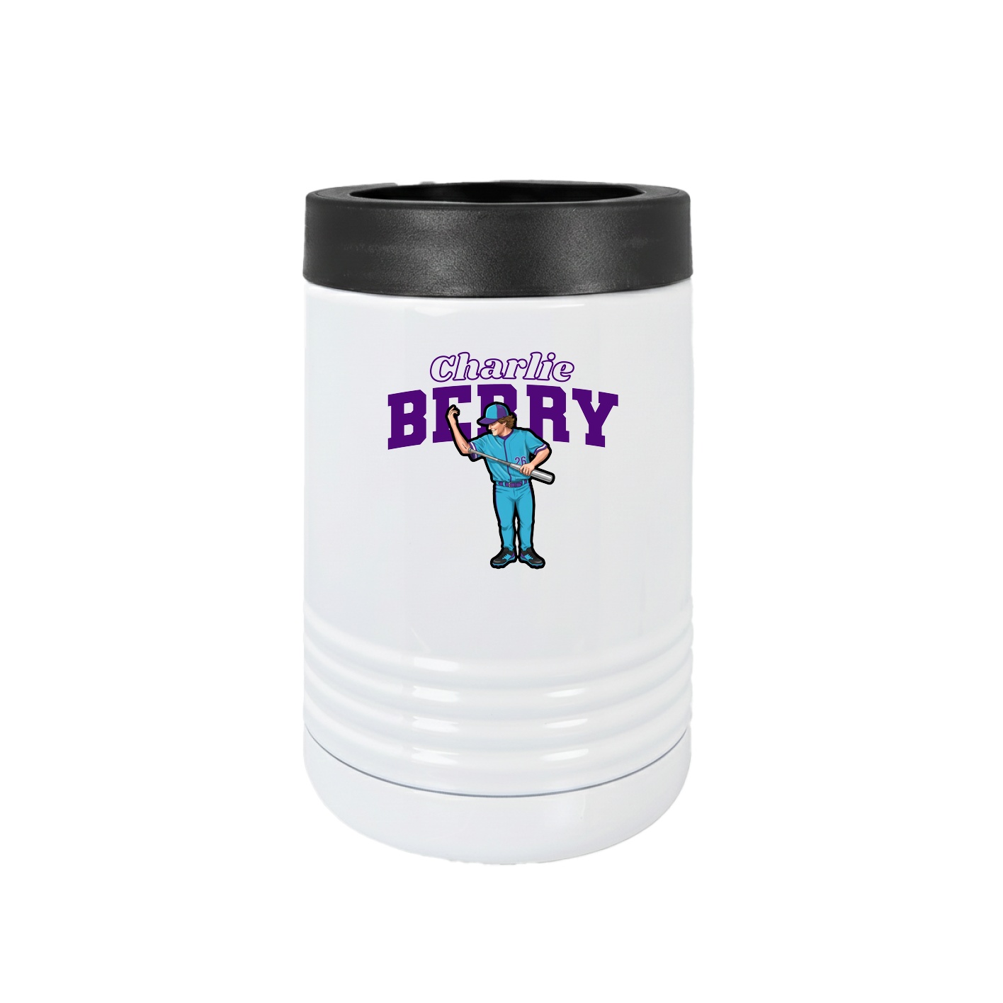 Beverage Holder — Name Arch in White