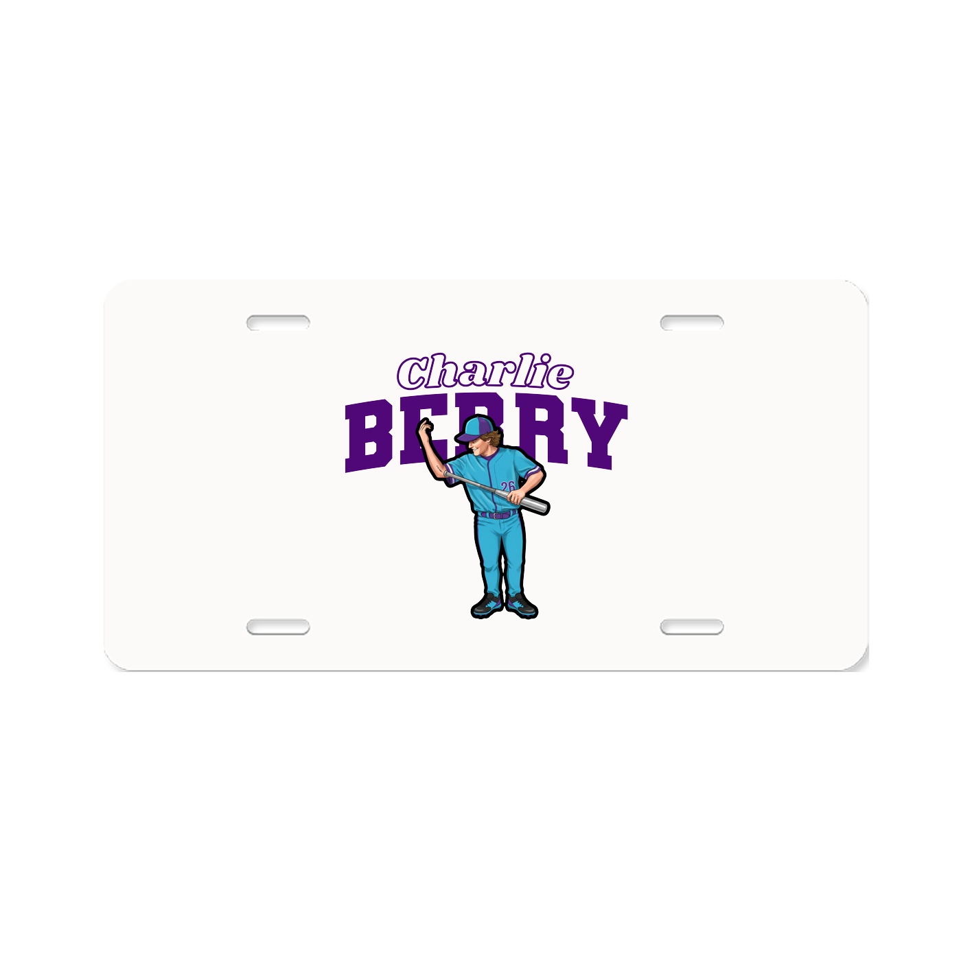 License Plate — Name Arch in Classic