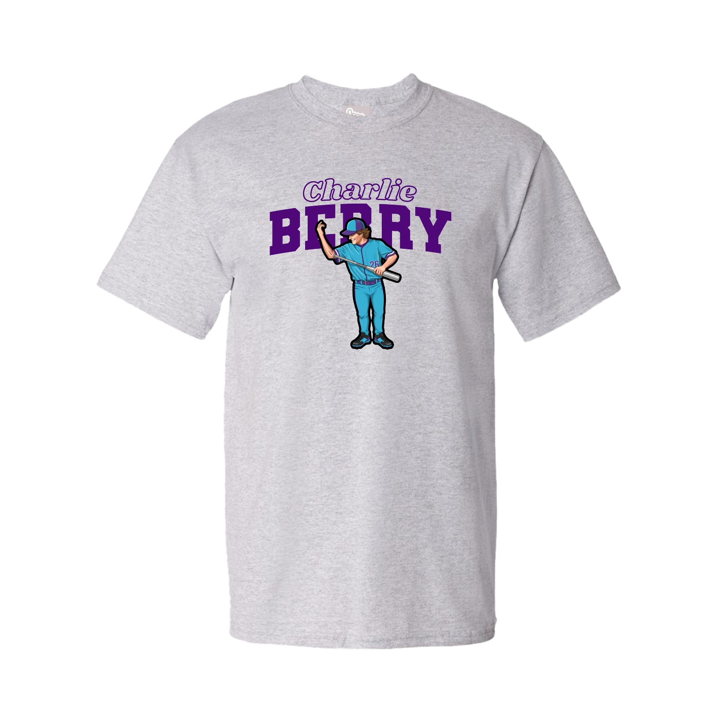 Youth Tee — Name Arch in Grey
