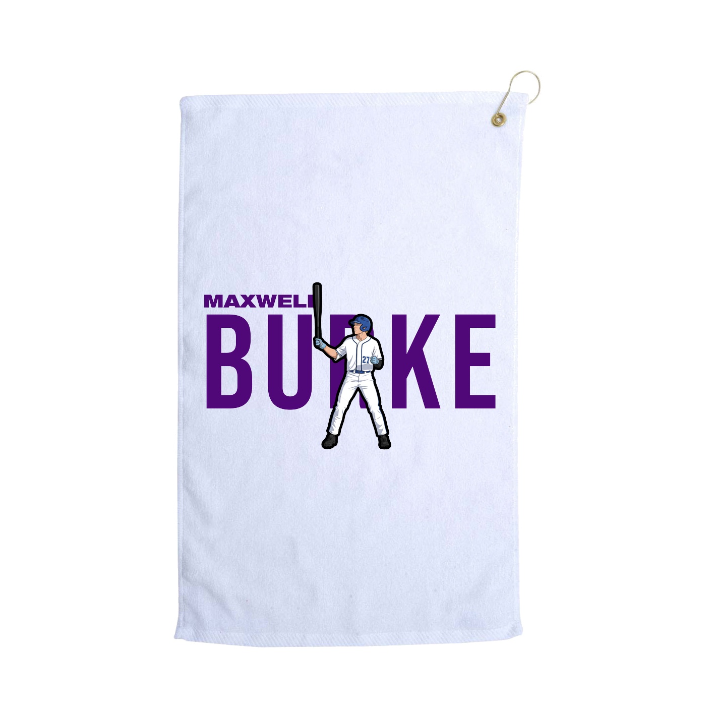 Golf Towel — Player Name in White