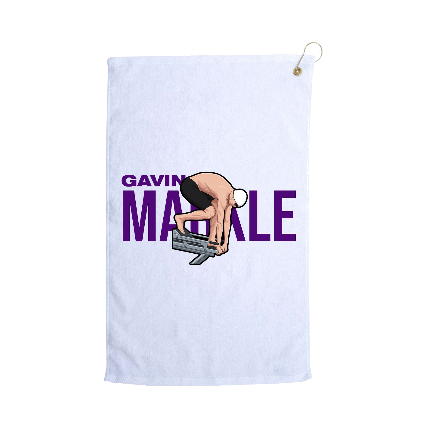Golf Towel — Player Name in White