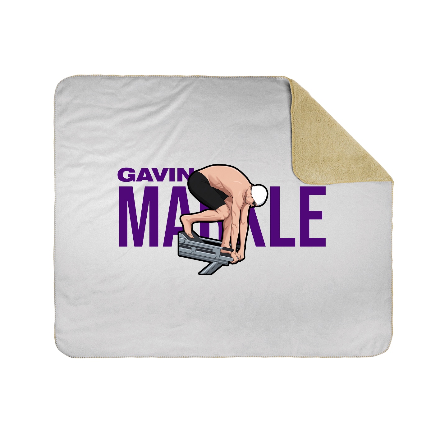 Throw Blanket — Player Name in White