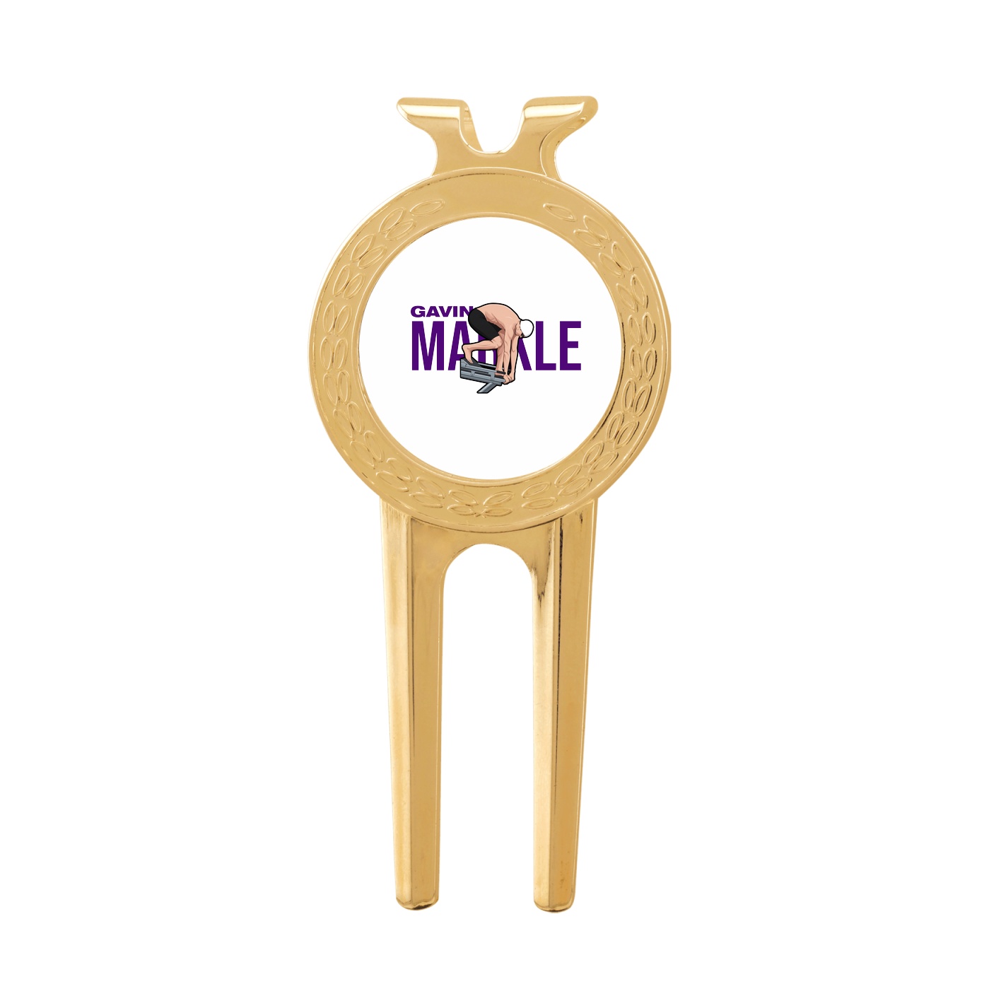 Divot Tool with Ball Marker — Player Name in Classic