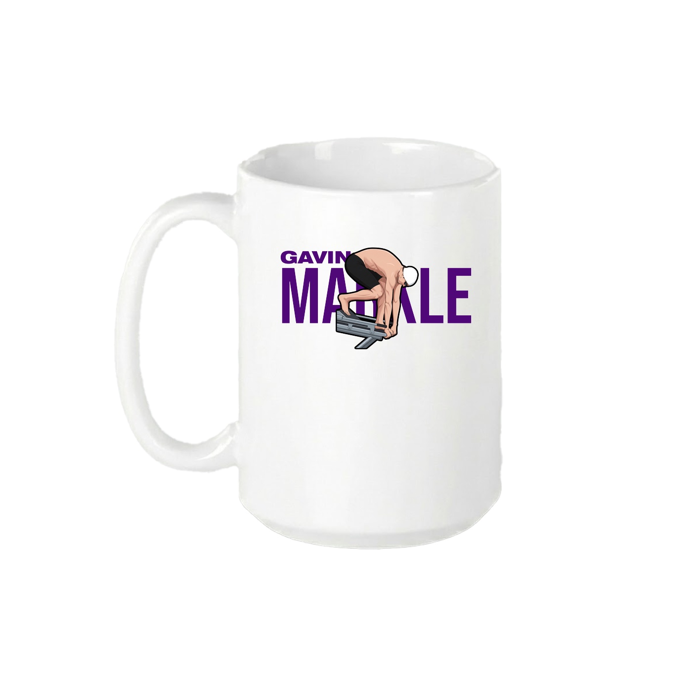 15oz Coffee Mug — Player Name in White