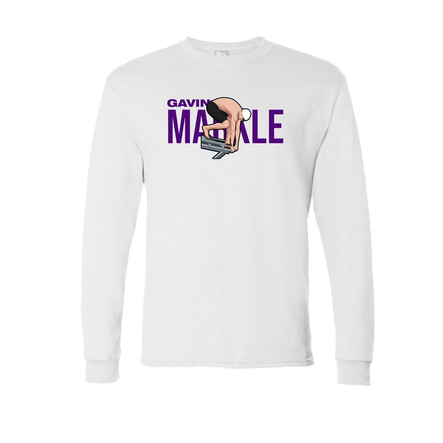 Long Sleeve Tee — Player Name in White